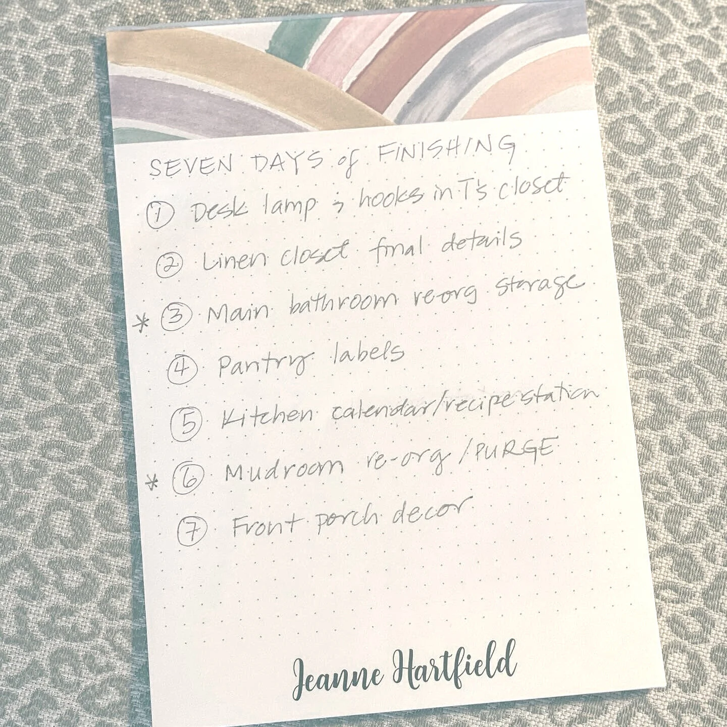 029 | Seven Days of Finishing