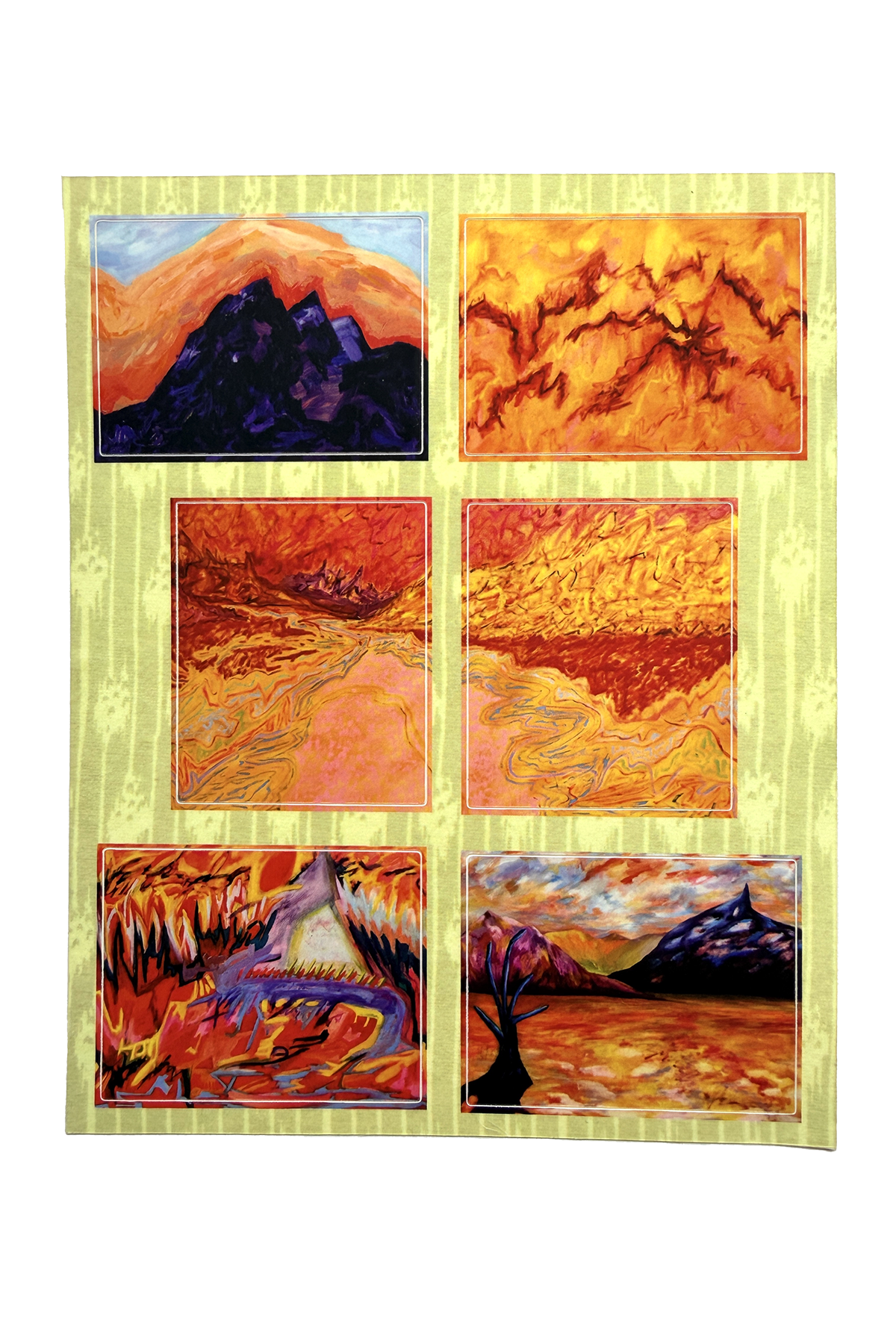 mountains sticker sheet
