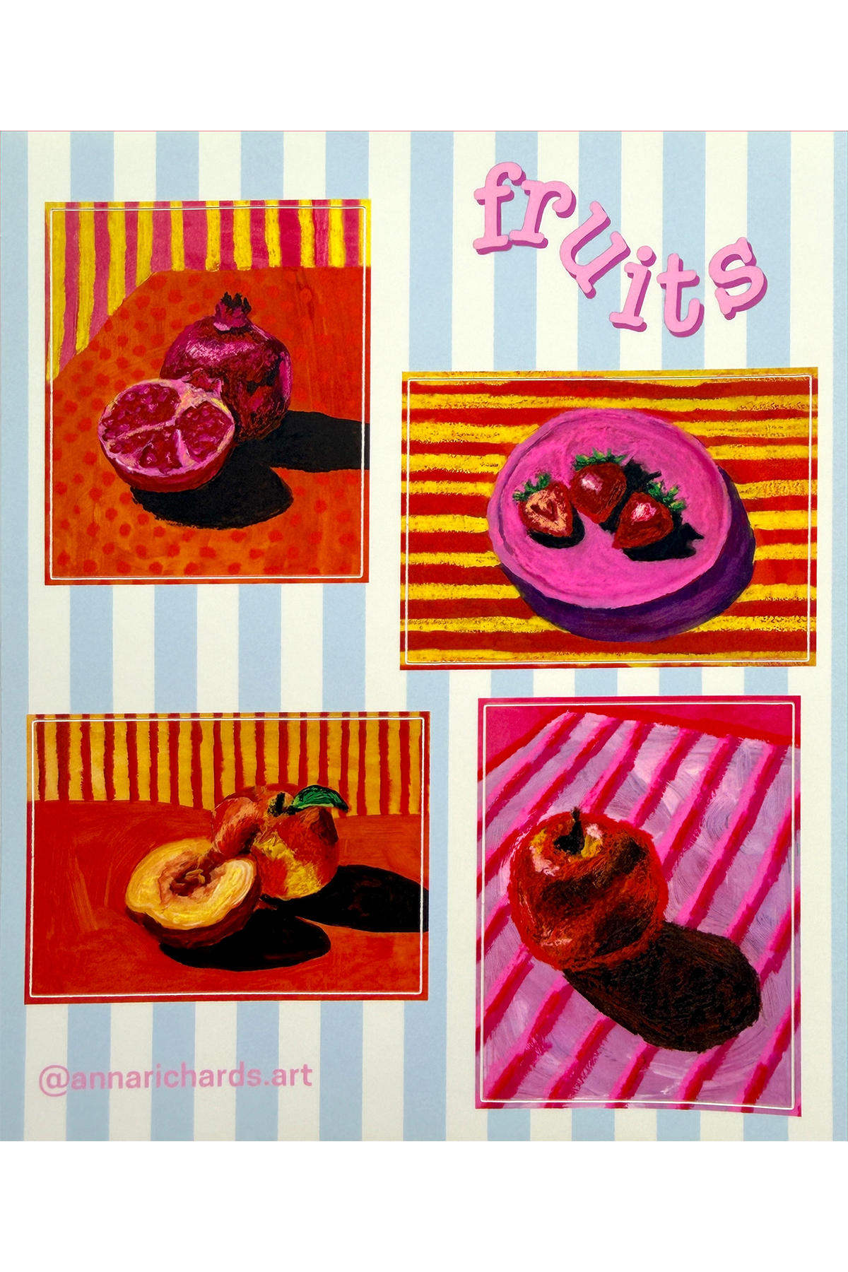 fruit sticker sheet