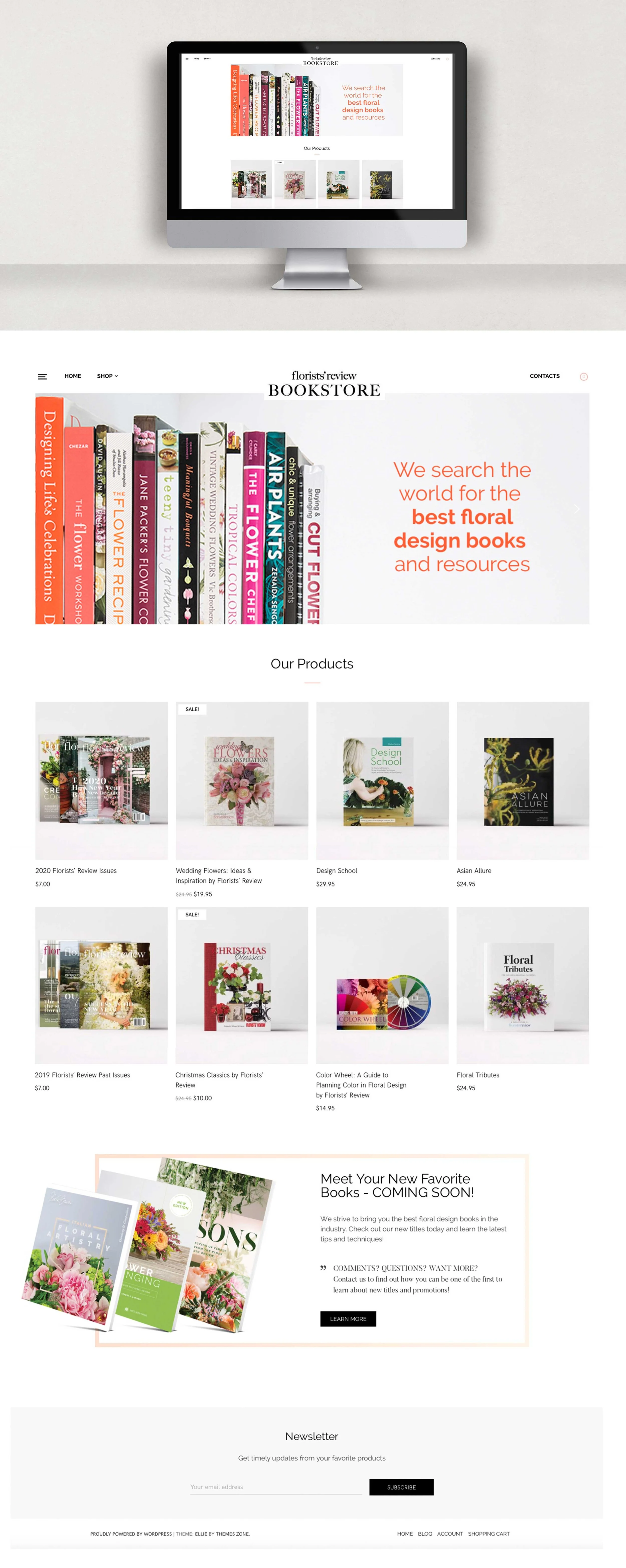 Florists' Review bookstore site for Wildflower Media