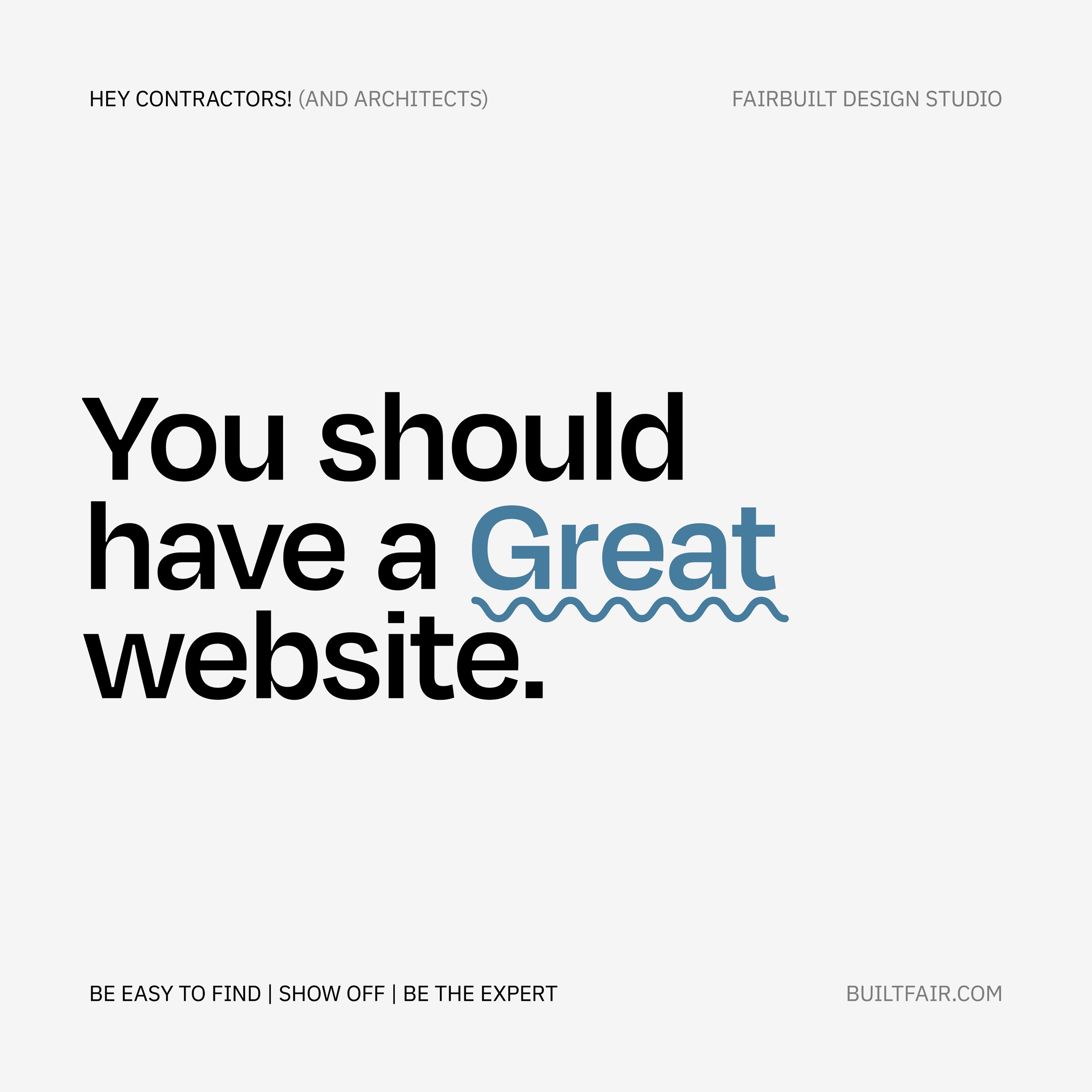 Why Contractors Need a Great Website