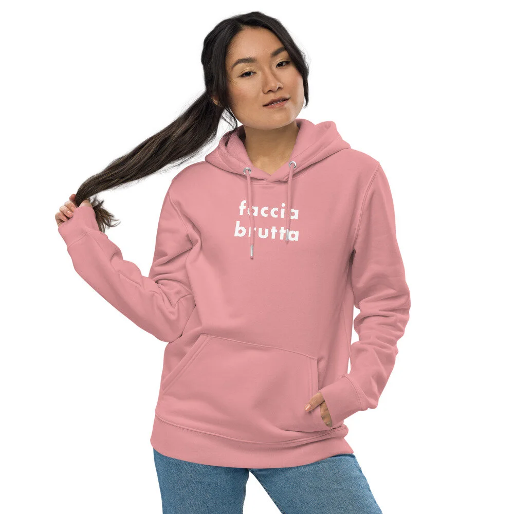Faccia Brutta - Unisex Eco Pullover Hoodie - $65