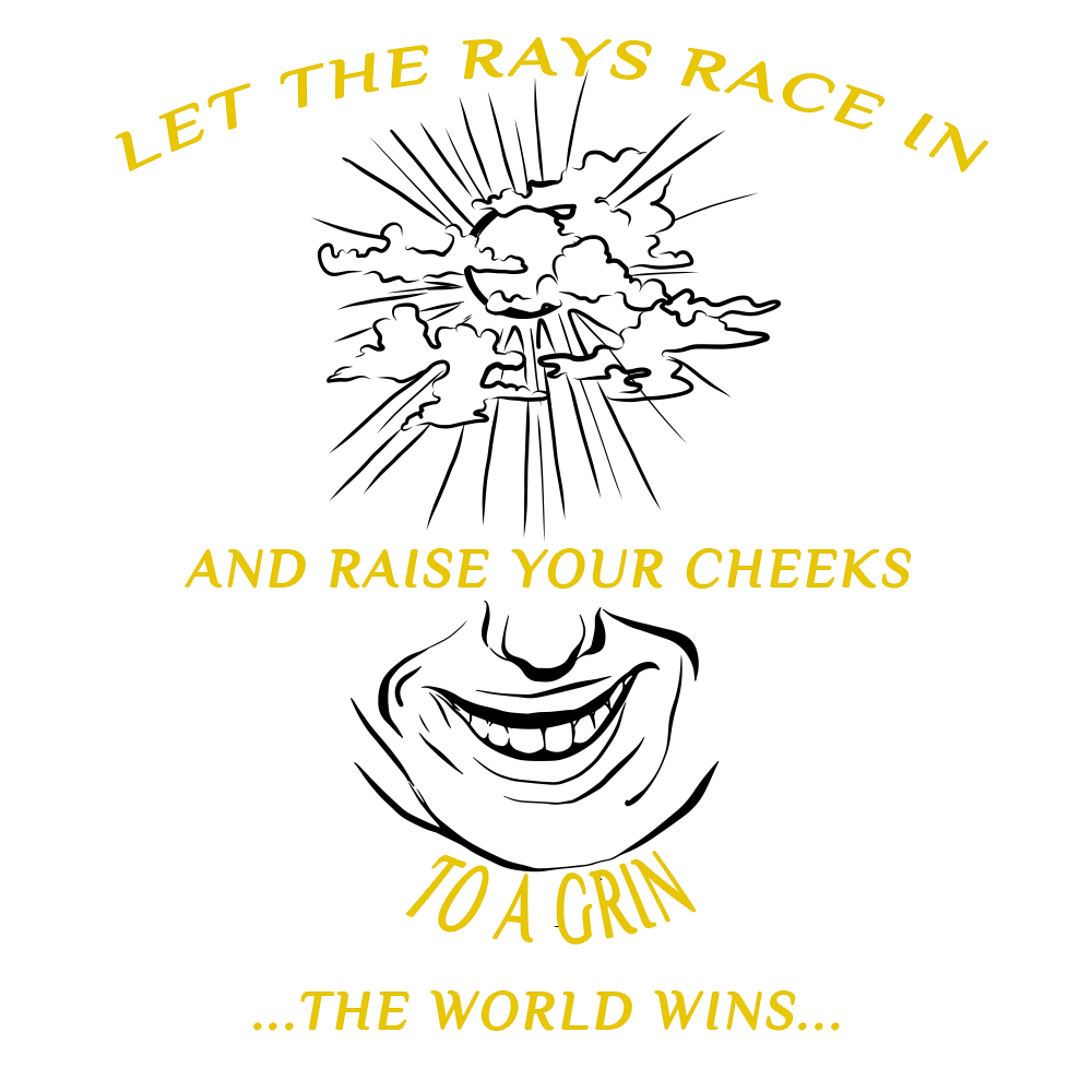 "Let the Rays Race In" - Framed Fine Art Giclee Print
(Available in different sizes)
