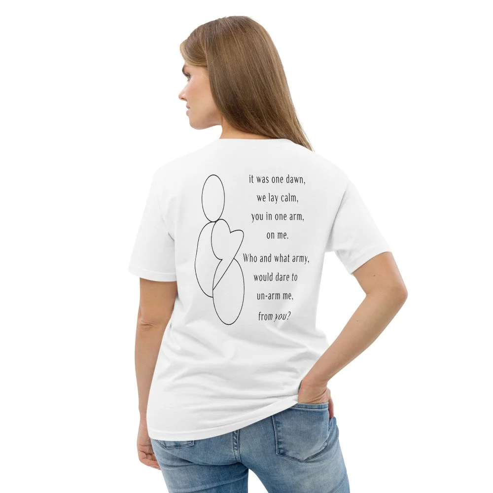 Hold Me in Comfort - Unisex Organic Cotton T-Shirt - $30