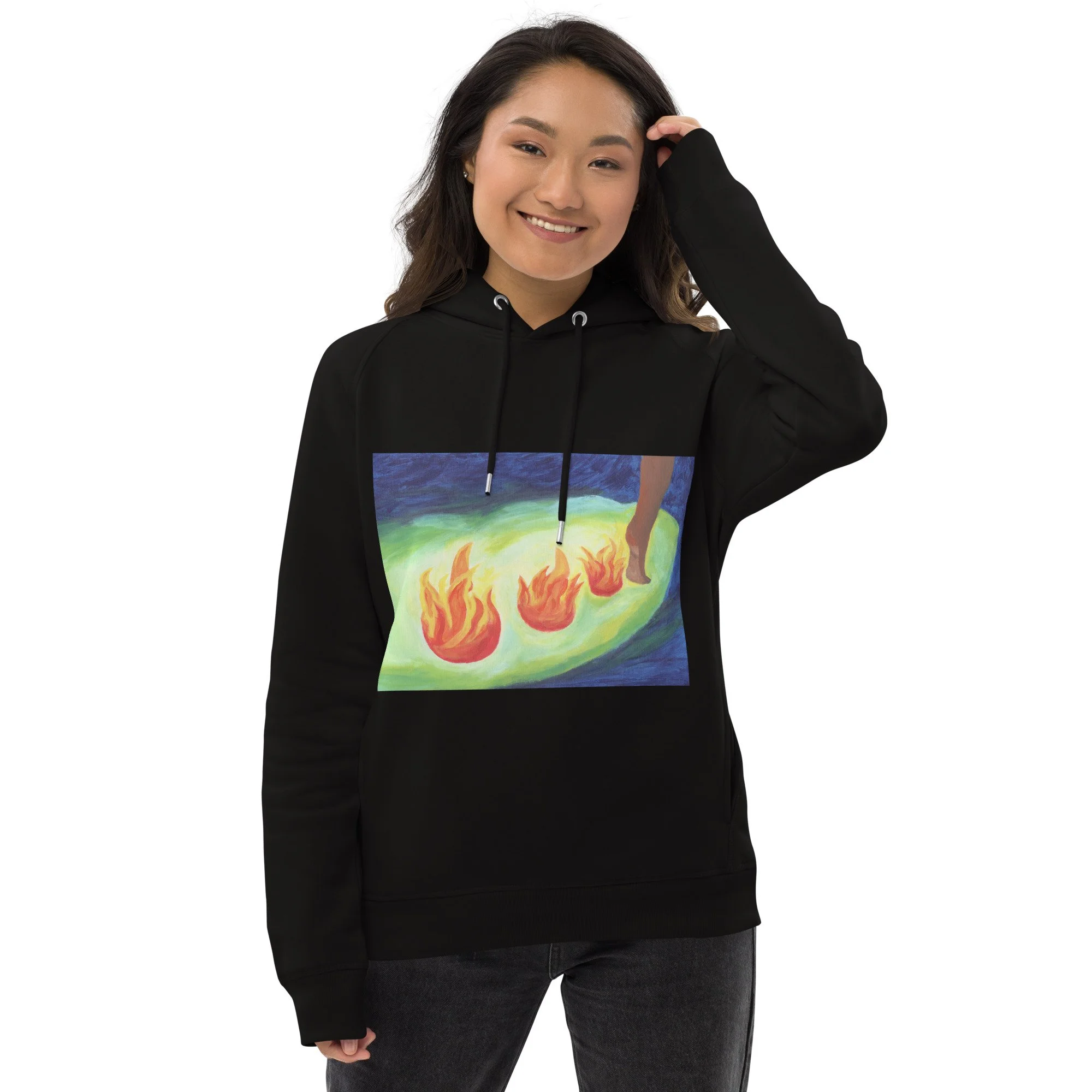Flame the Cave - Unisex Eco Pullover Hoodie - $65