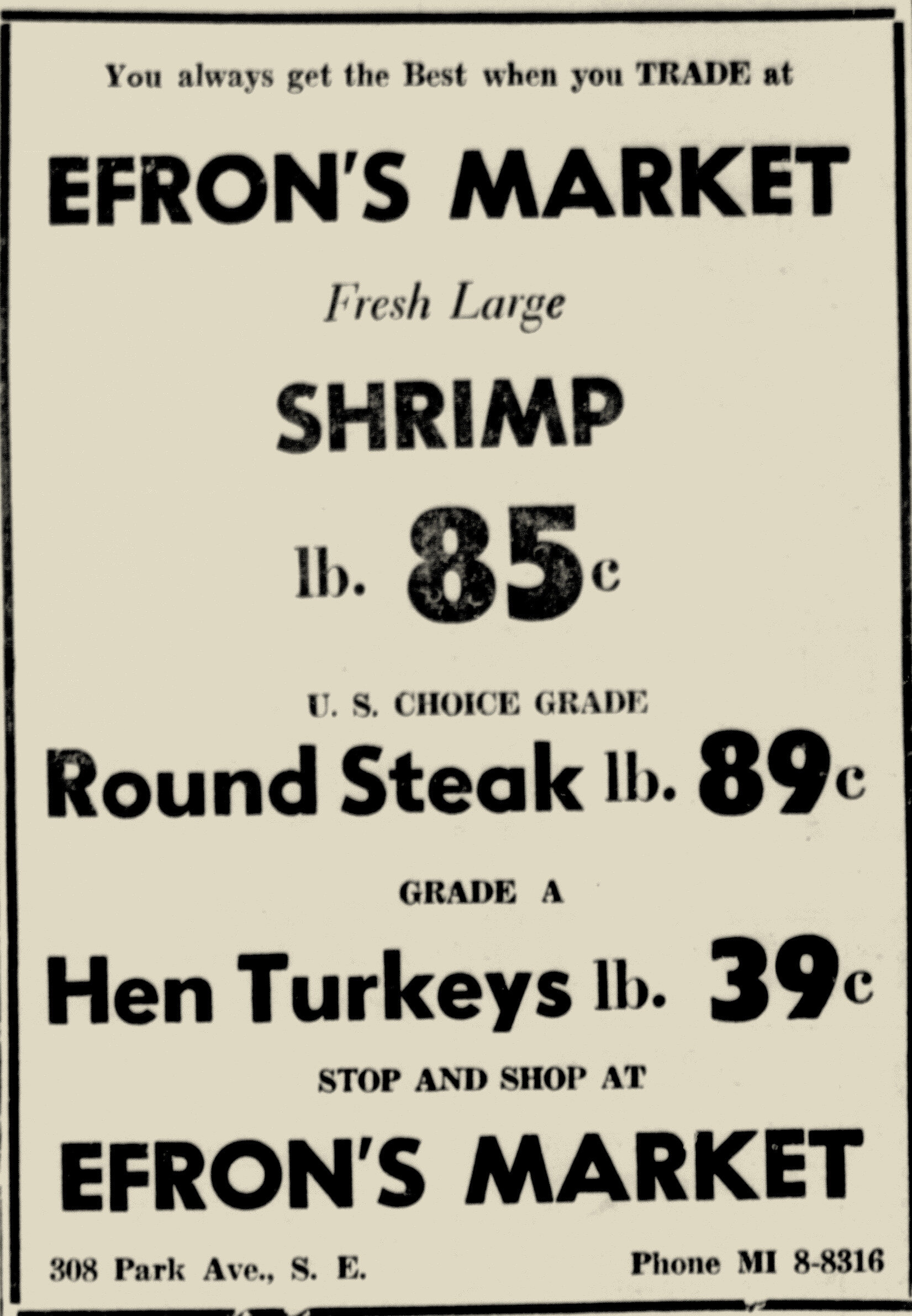 Efron Market, Aiken Standard, 8-13-1964.jpg