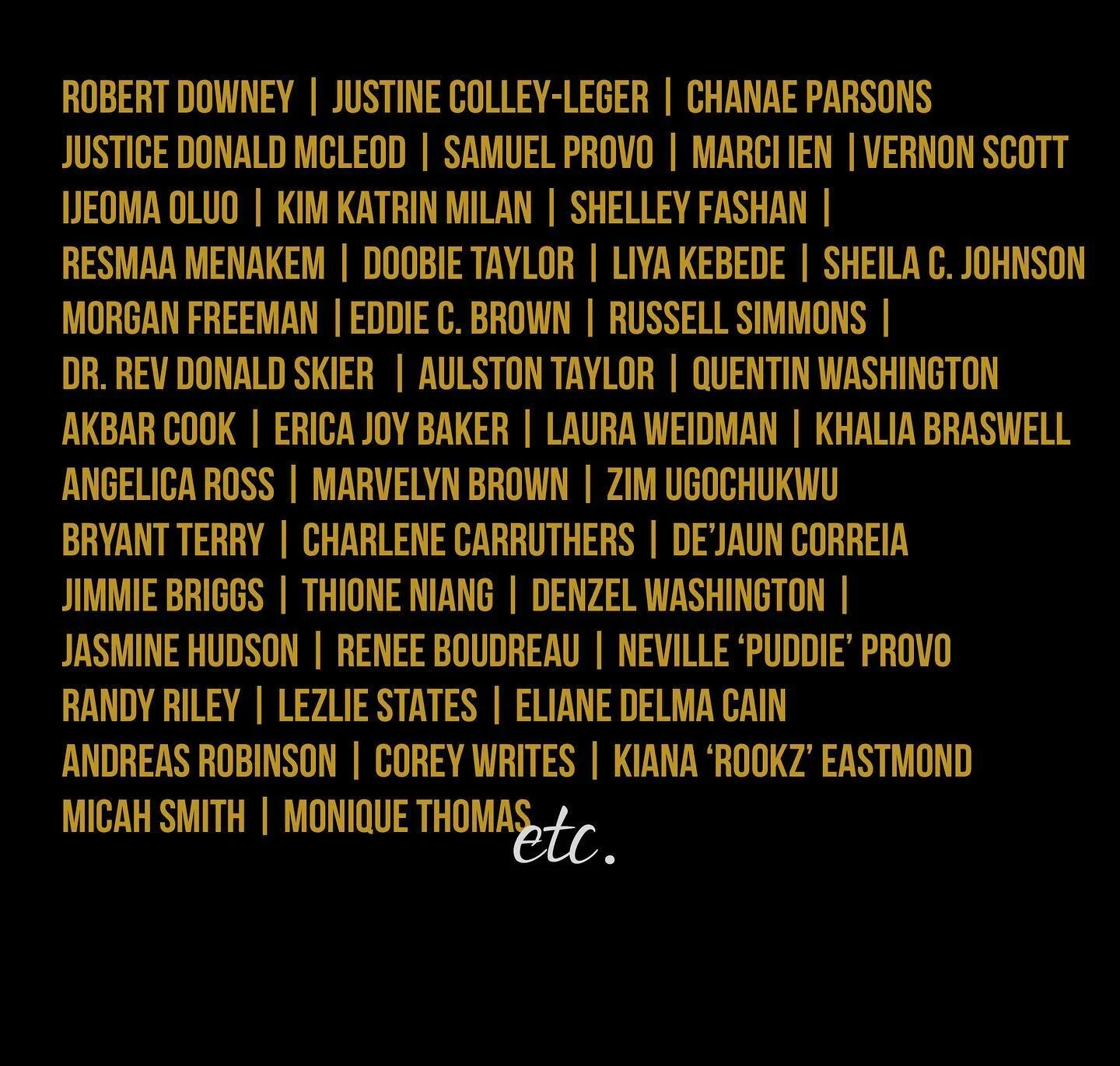 BLAQK GOLD CLOSING
-
Our 2020 series has officially come to an end but it&rsquo;s just the beginning of what we have planned for the year. We wish we could feature everyone but there is just to much greatness to showcase in 29 days. Stay tuned howeve