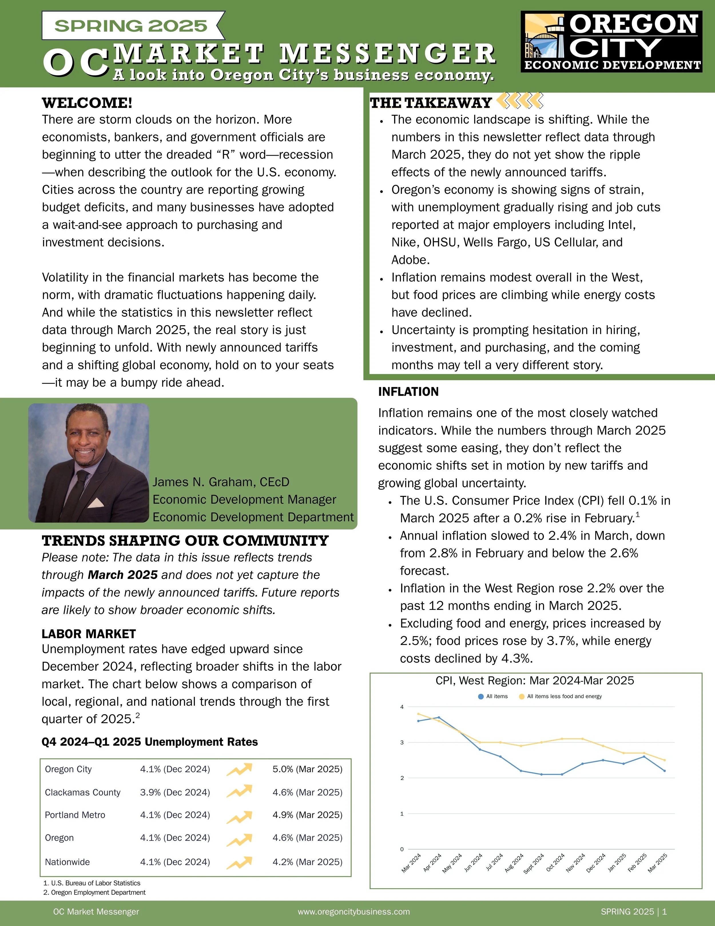 Oregon City Spring Newsletter