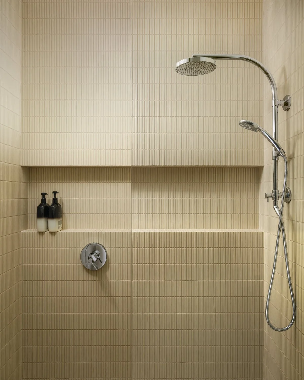 East Village Bathroom Renovation with Vertical Stacked Tile Shower, by Mammoth