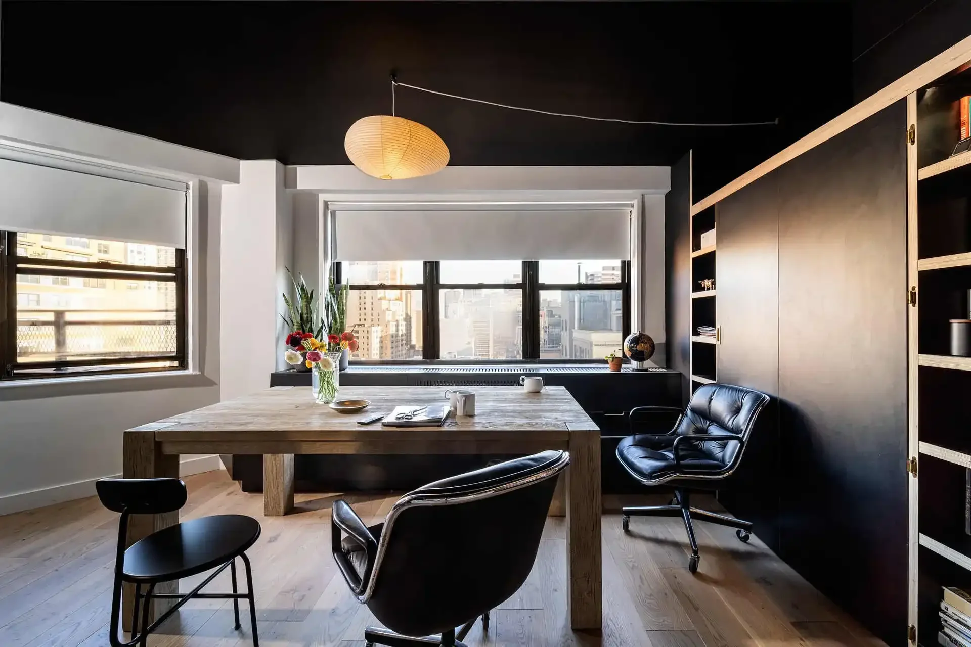 Office desk in NYC residential apartment