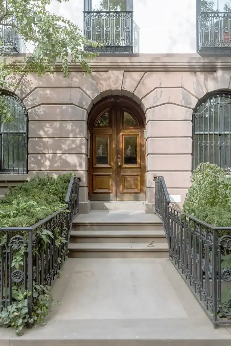 Chelsea NYC garden level apartment landscaping and exterior lighting