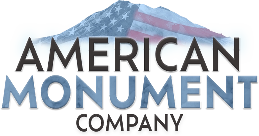 American flag overlaying mountain