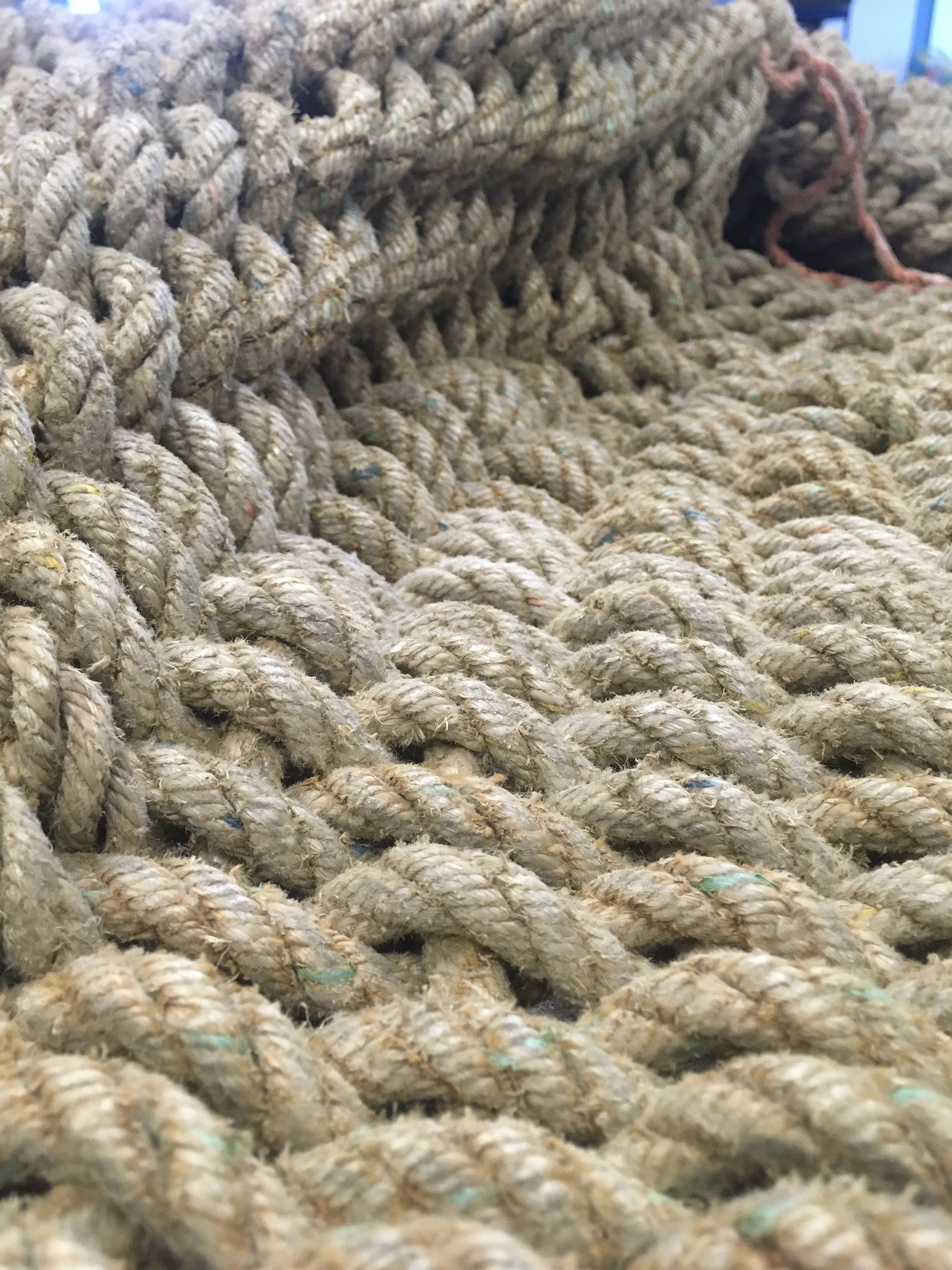 Closeup detail of weaving