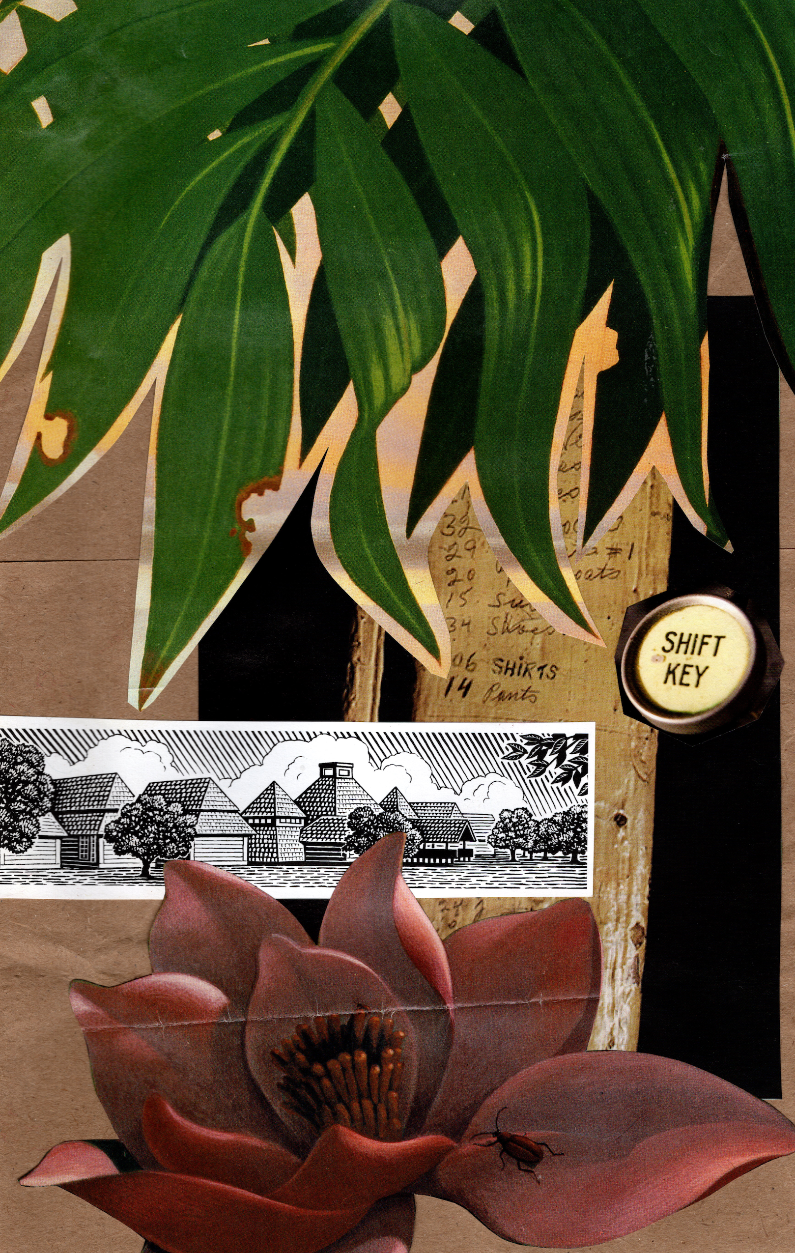 A collage zine written from the perspective of a post-petroleum future.