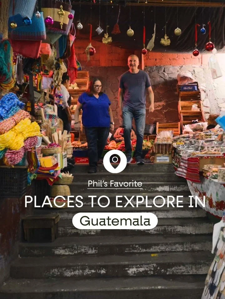 My Favorite Places to Explore in Guatemala: 
- Historic Antigua
- Mercado Central
- Casa Santo Domingo 

Find all of our travel guides from the show on philrosenthalworld.com.

What should I try next in Central America?