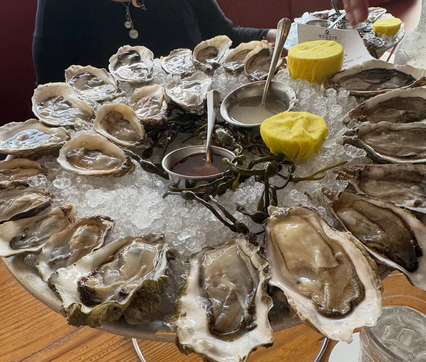 The best oysters in town and another perfect meal at one of our favorite places. So happy it&rsquo;s still here- we love it. @connieandteds &hearts;️