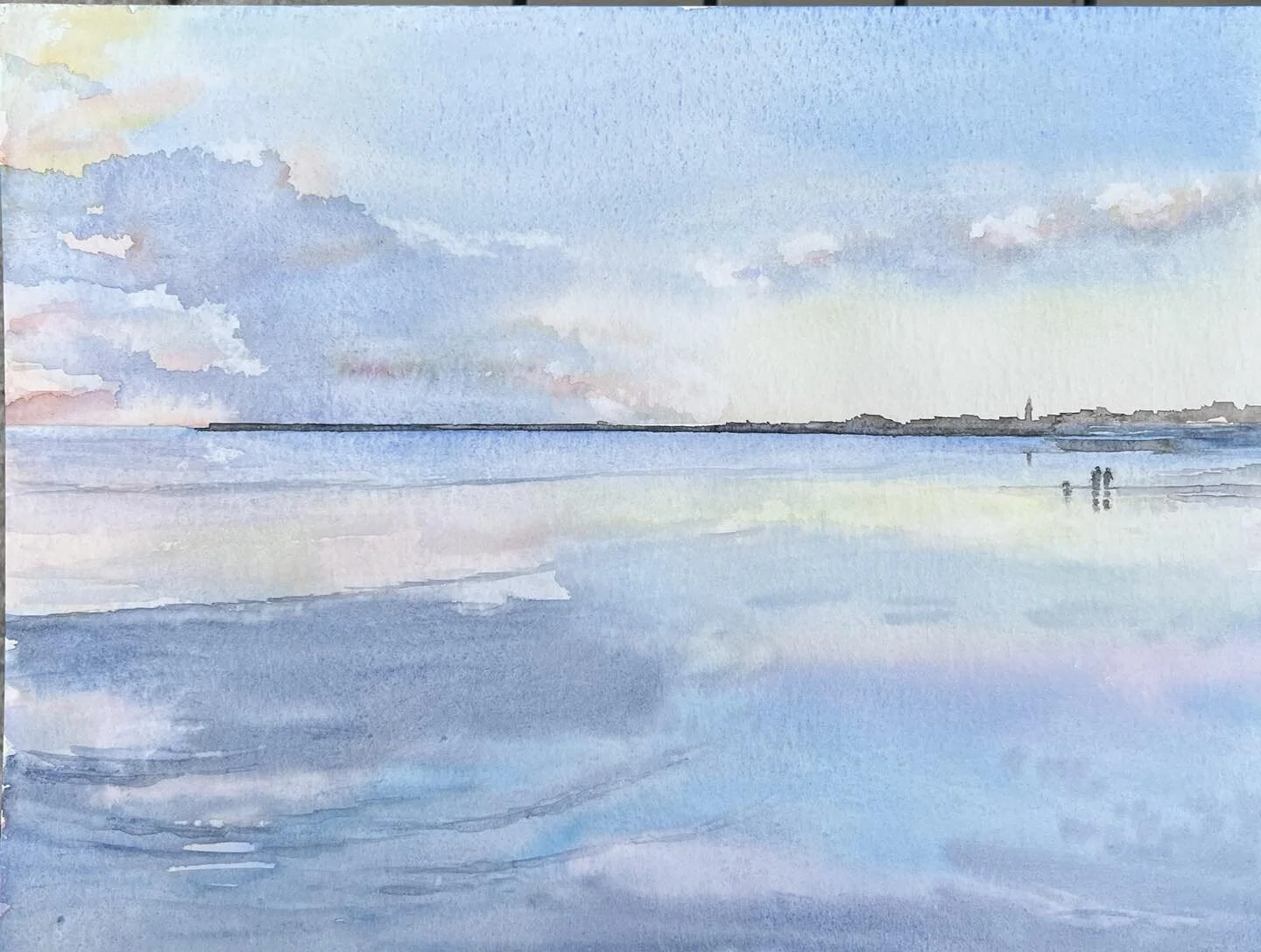 �Week 3
It&rsquo;s all about the water and the sky 💙
.
.
.

#watercolour
#watercolor
#watercolourpainting
#watercoloursocietyofireland
#shirleygiffney
#irishart
#irishartist
#irishwatercolourartist
#irishartists
#irishartoninstagram
#watercolorplane