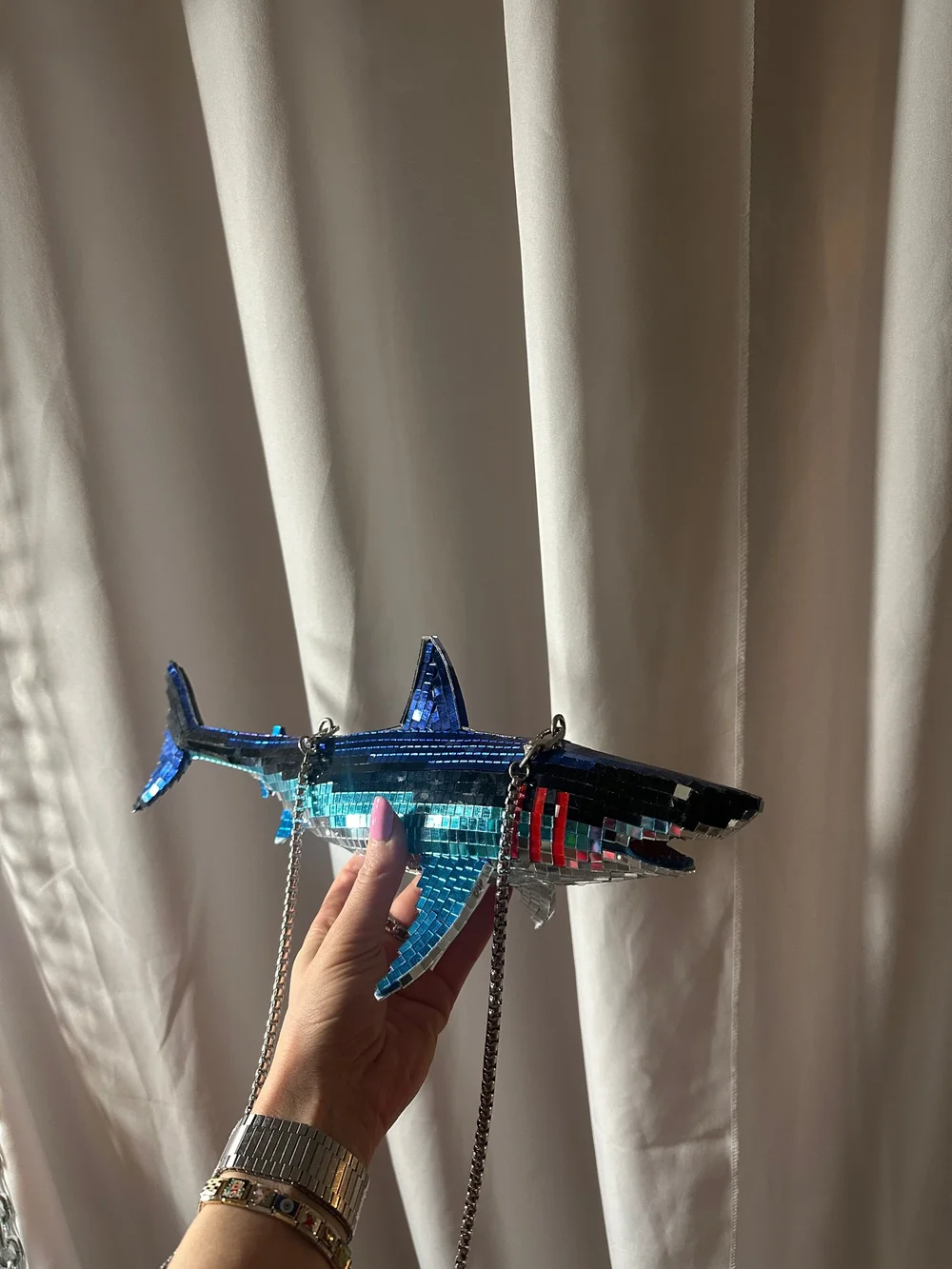 Mini disco shark — Mirrors By Lina