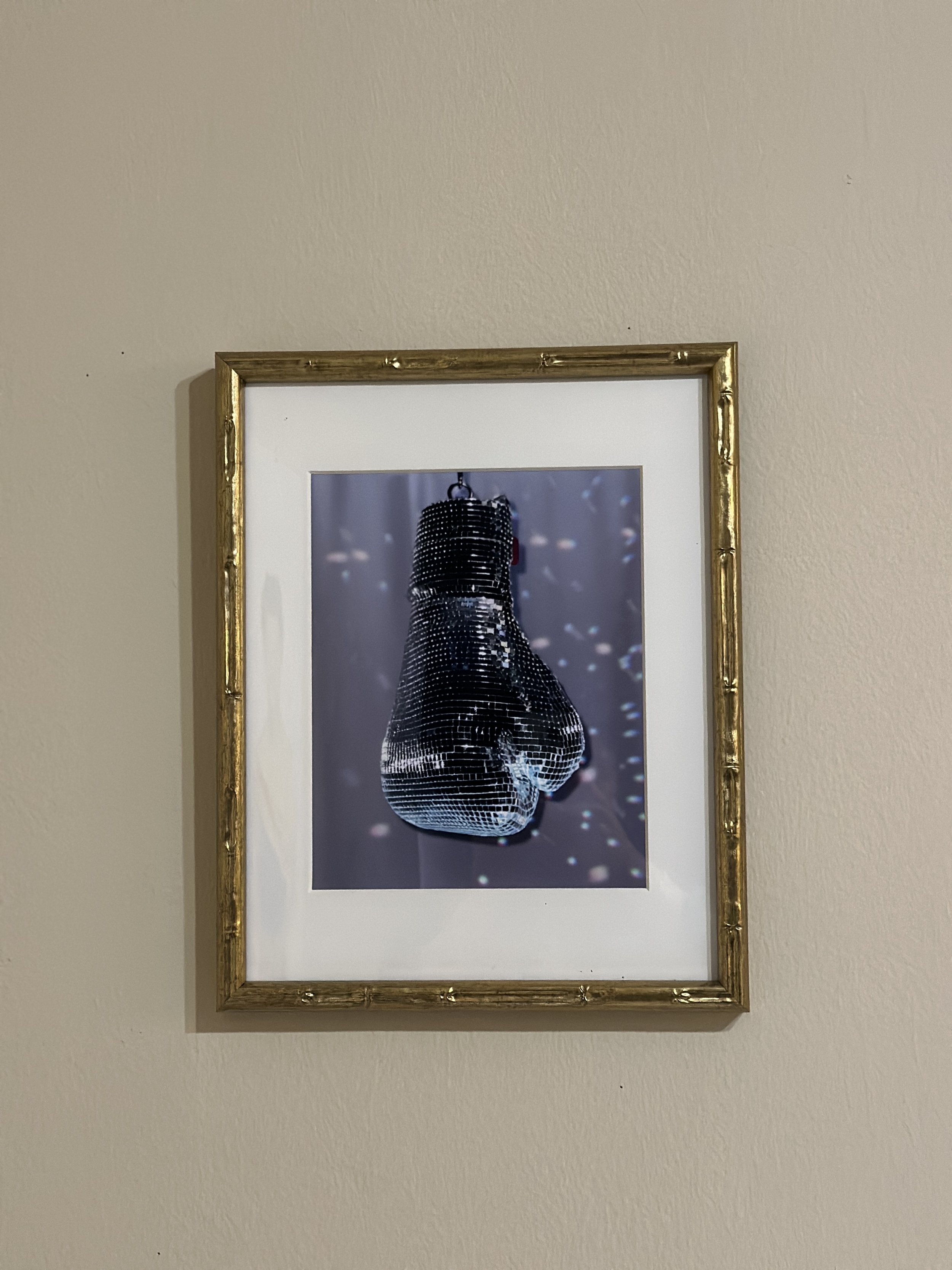 Disco Boxing Glove Print