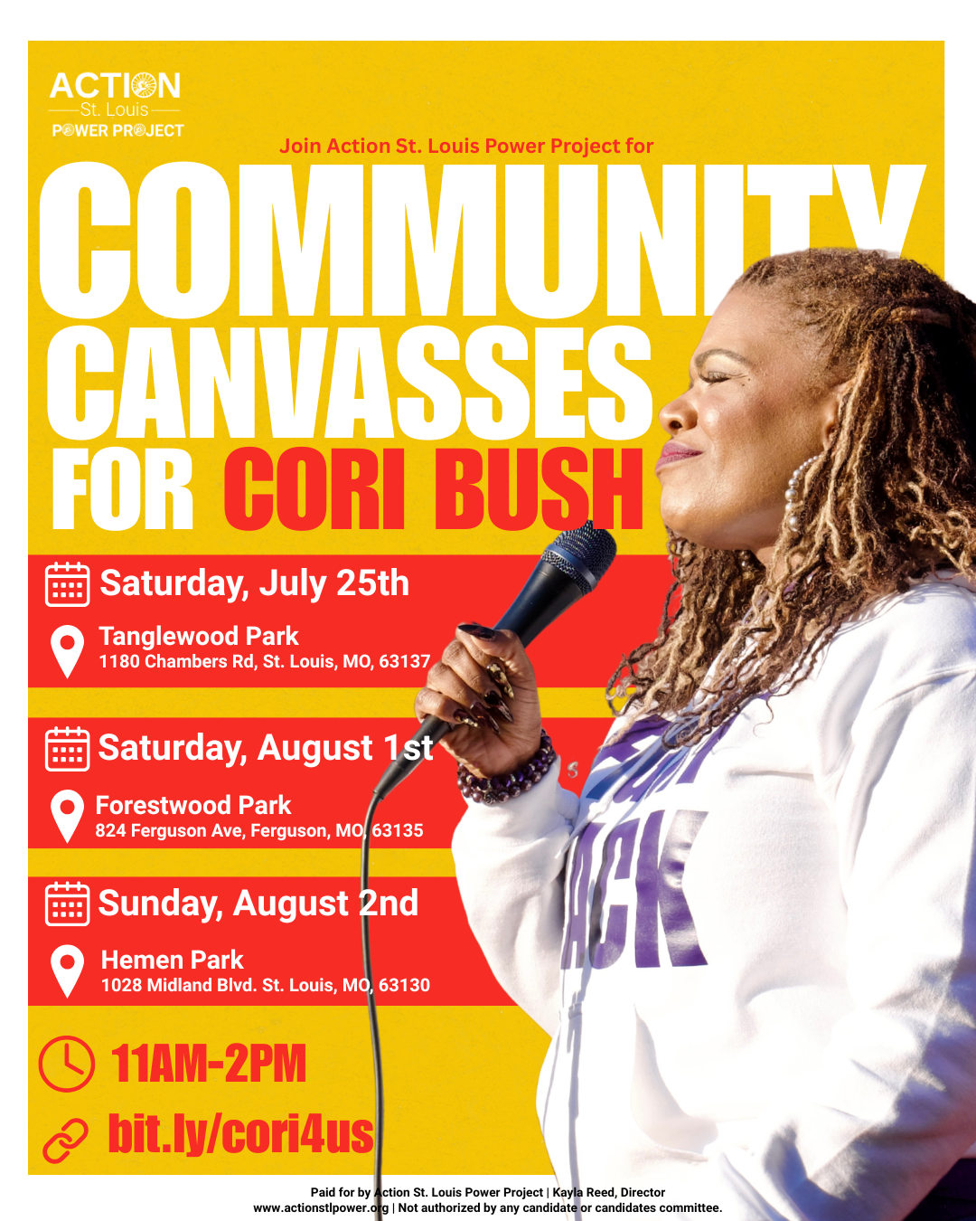 Community Canvass for Cori Bush 