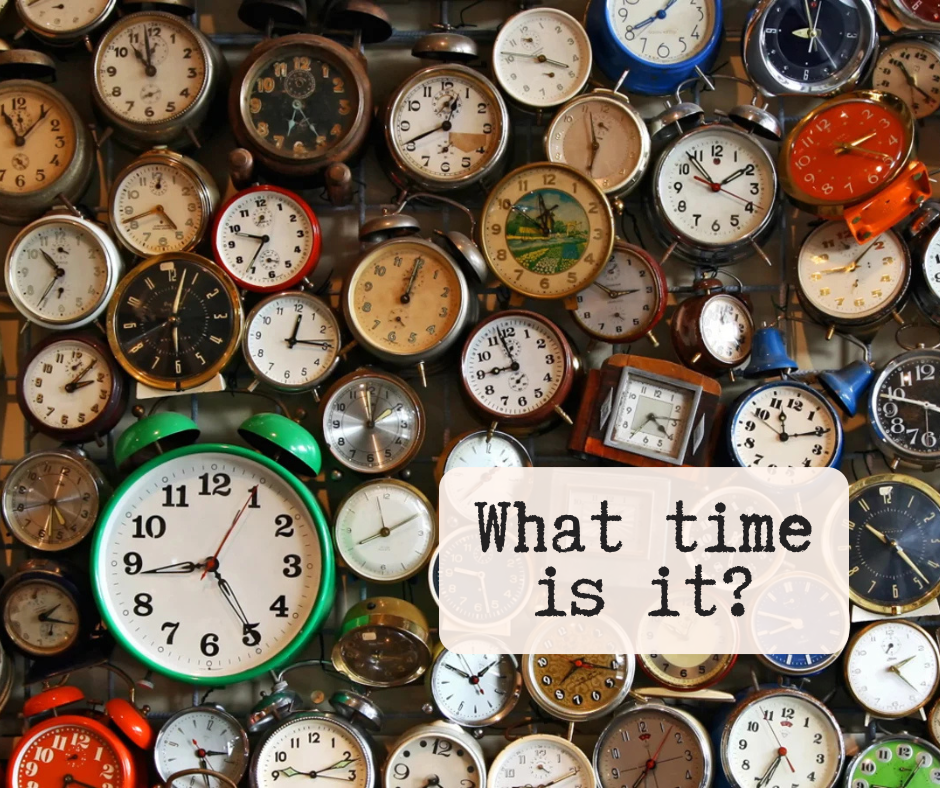 On pride & telling time