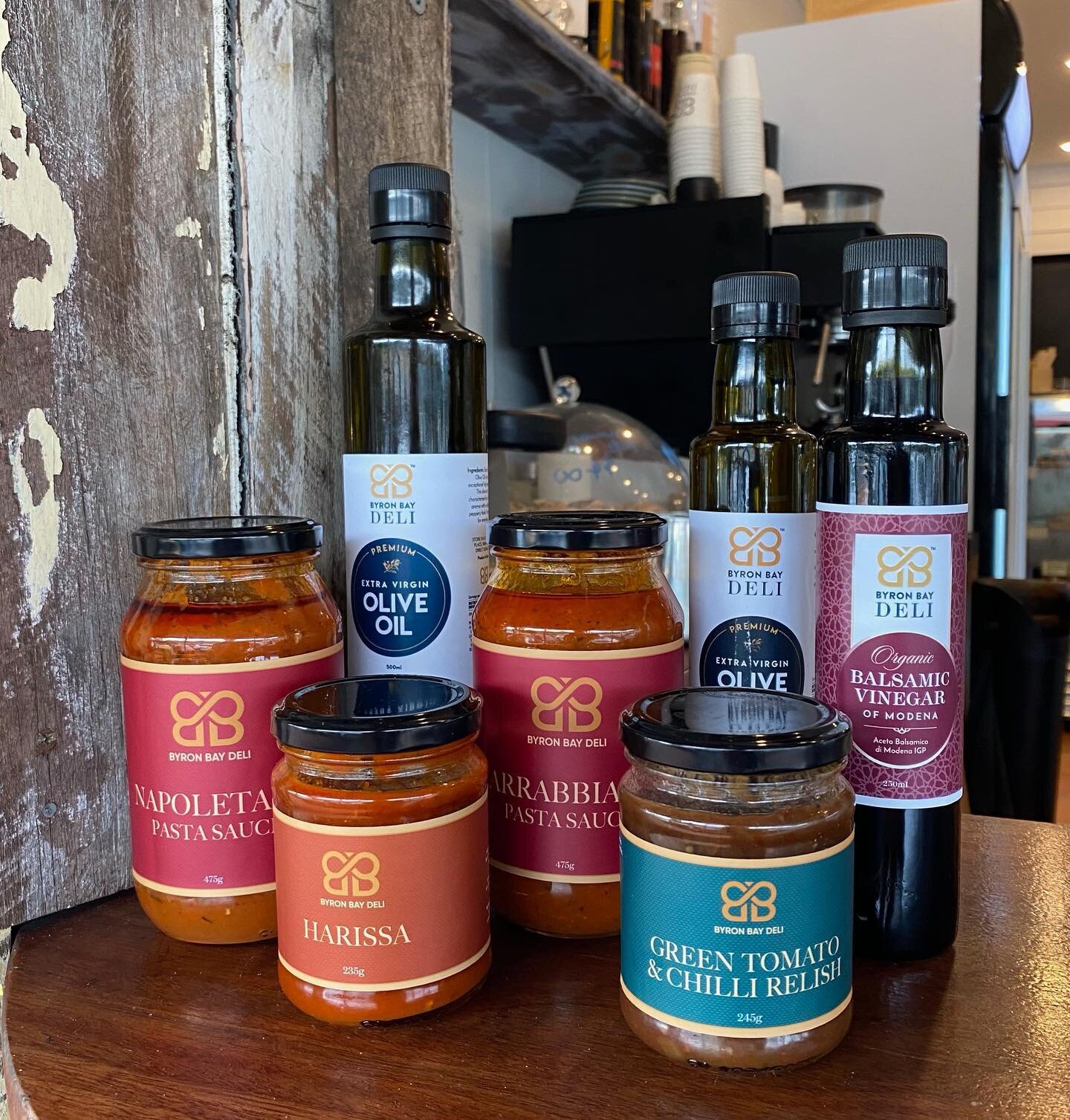 Have you met the new members of the Deli range family? Come in store to try out house-made pasta sauces, green tomato &amp; chilli relish, harissa and sherry vinegar 🍅