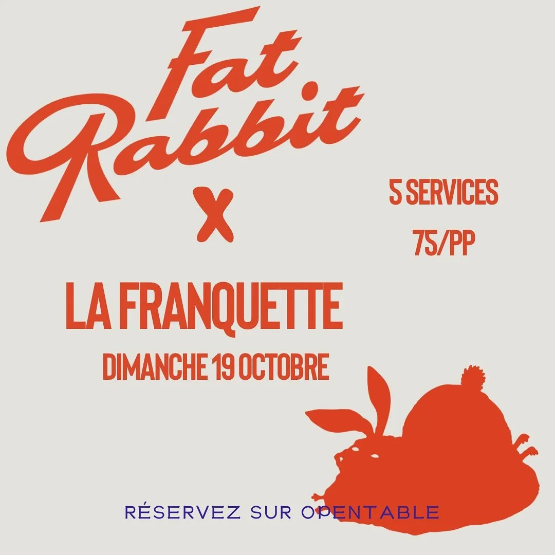 Menu collaboratif avec chef Zach Smith de @fatrabbit r&eacute;servez sur OpenTable 

Collab with chef Zach smith of Fat Rabbit
Book on OpenTable