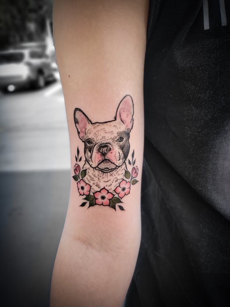 Top 50 French Bulldog Tattoos of AllTime  The Paws