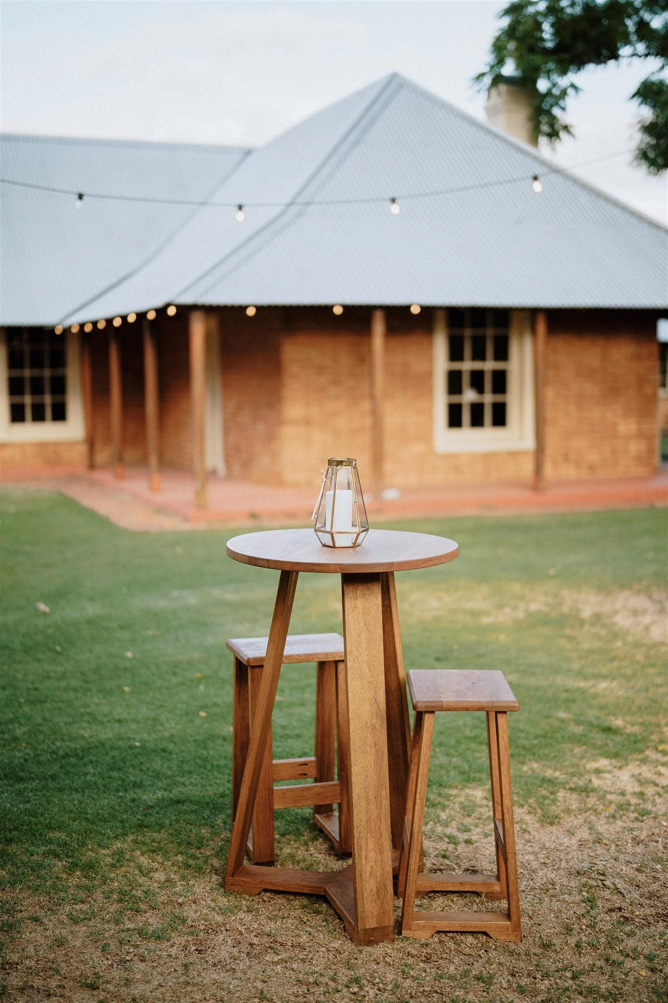 Ava Tables setup at a wedding at Nikola Estate