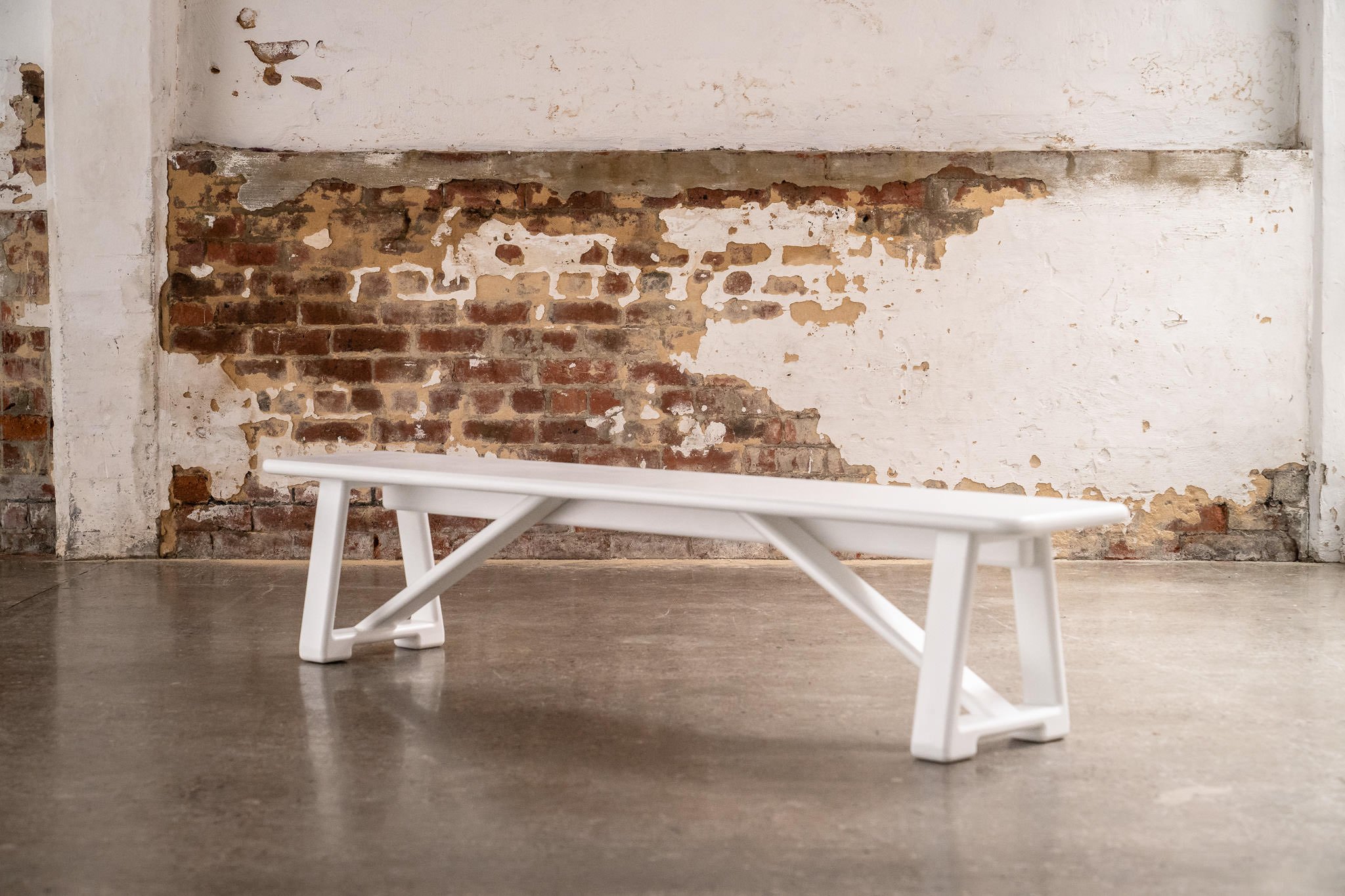 White timber Bobbie Bench Seat