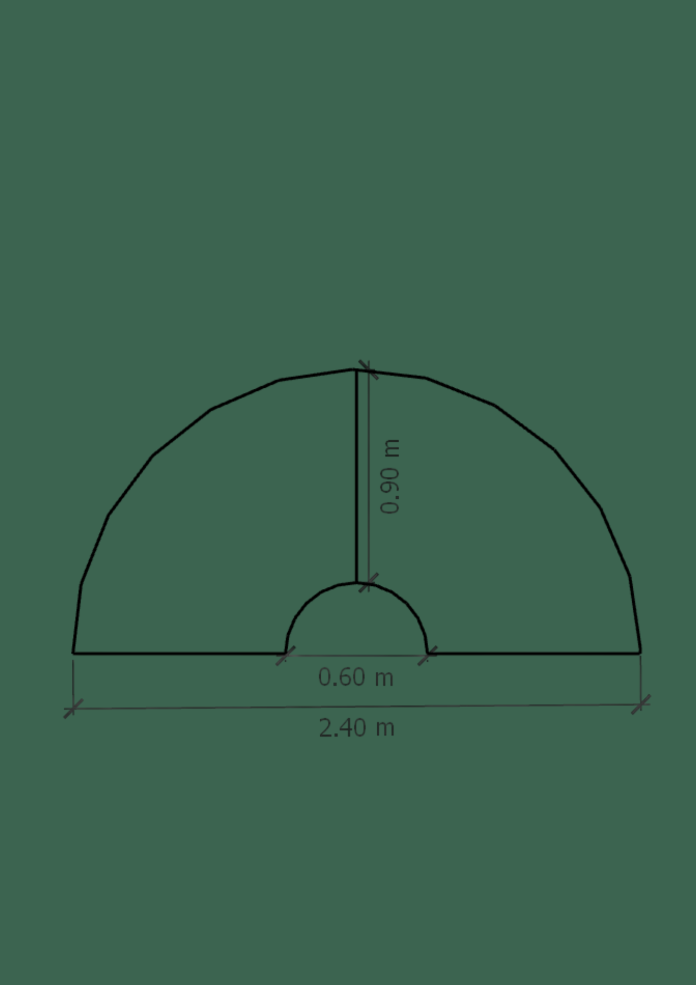 Luna Half Moon Table