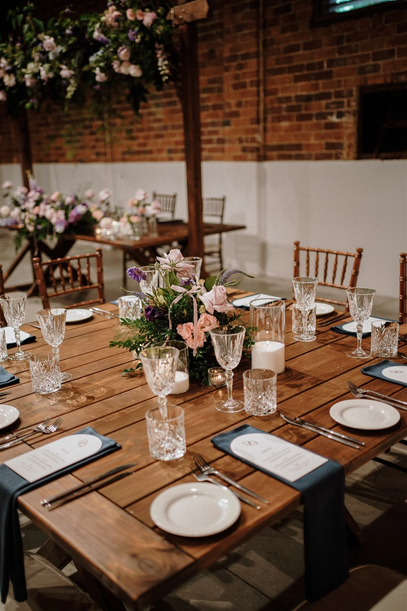 Lara square dining table set for wedding reception