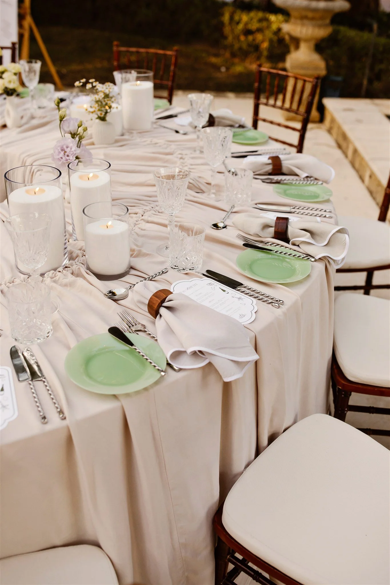 Luna Curved table at Brookleigh Estate
