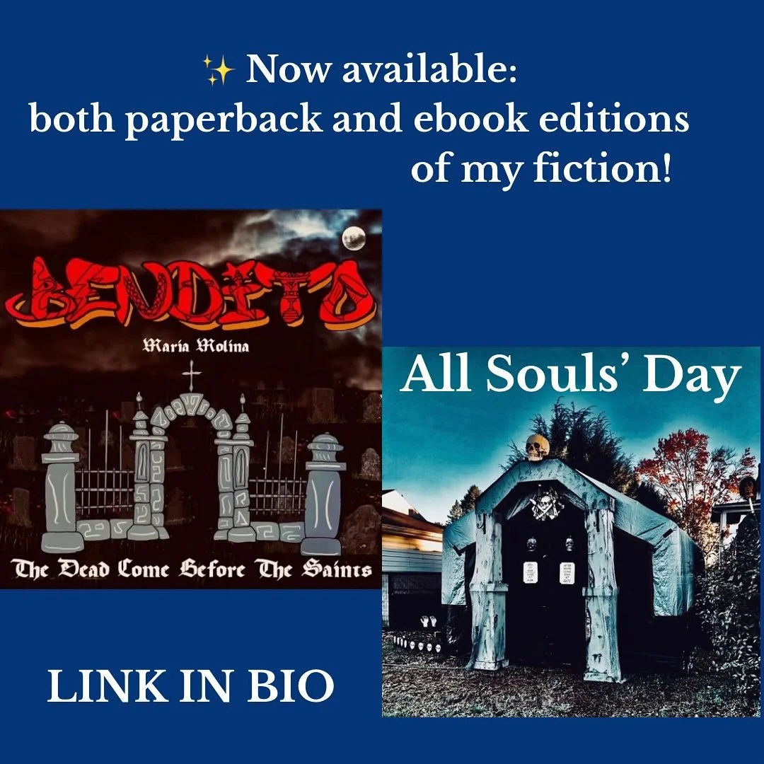 Bendito and All Souls&rsquo; Day are both available in paperback and ebook editions on Amazon! Link in bio ✨ 

All  Souls&rsquo; Day is a coming-of-age novella about 12-year-old Jose Perez, a boy haunted&mdash;literally and emotionally&mdash;by the d