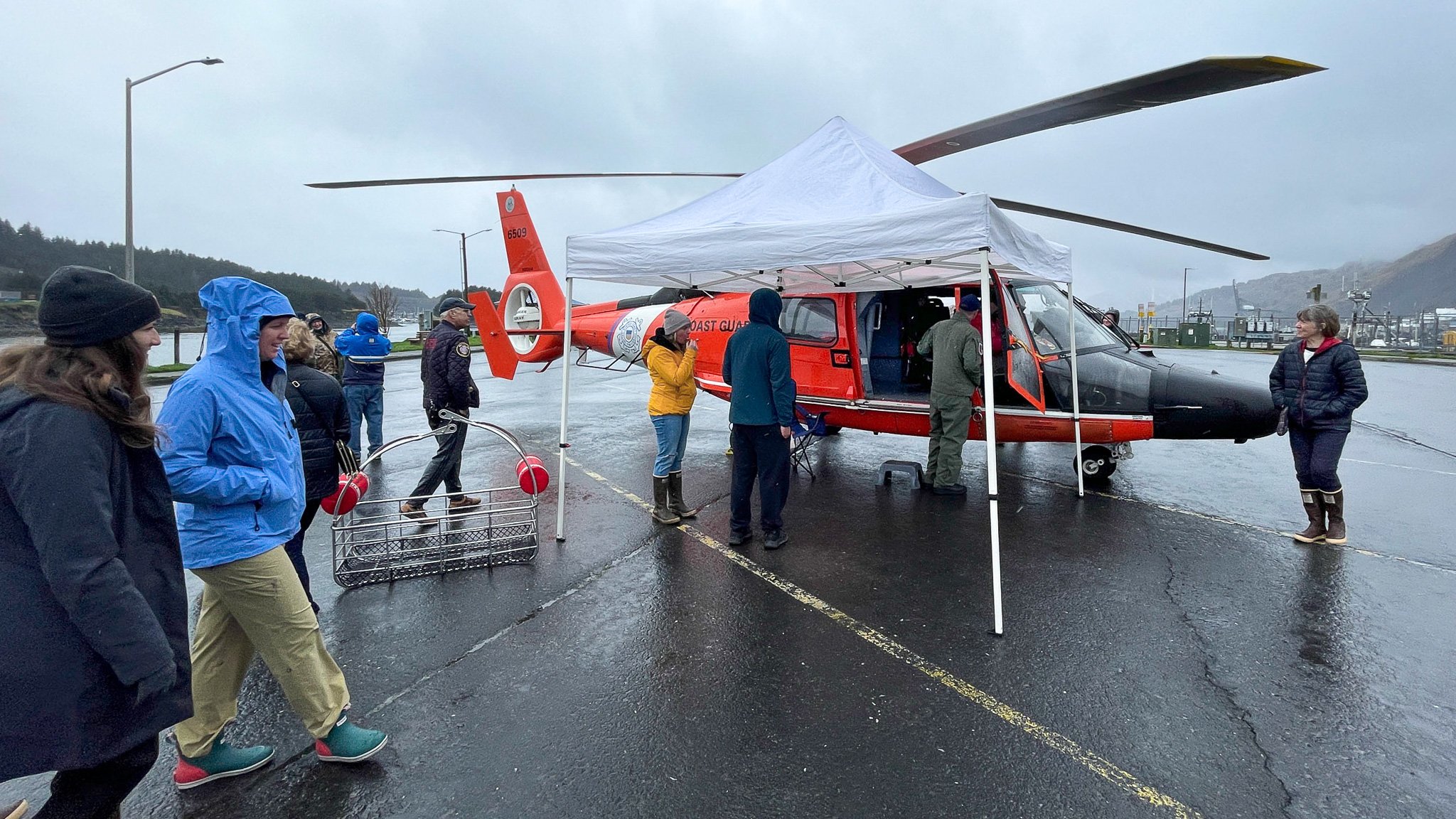 11. The Coast Guard landed one of their helicopters near the festivities for tours and later demonstrated a rescue, May 27, 2023.  (Brian Venua, KMXT).jpg