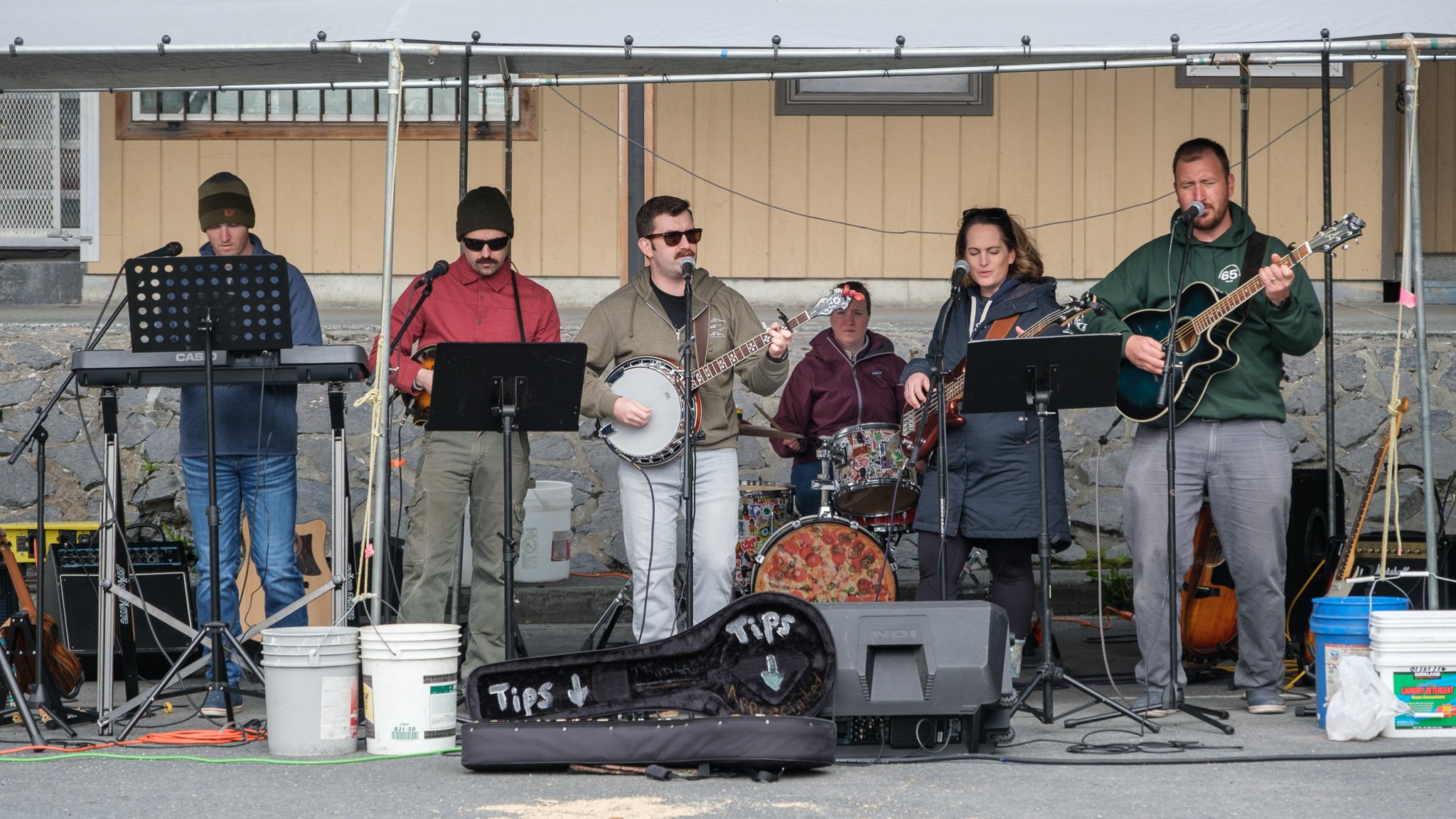 2. Crab Fest featured live music, including Home Bru, a group of Coast Guard affiliated folks, May 28, 2023.  (Brian Venua, KMXT).jpg