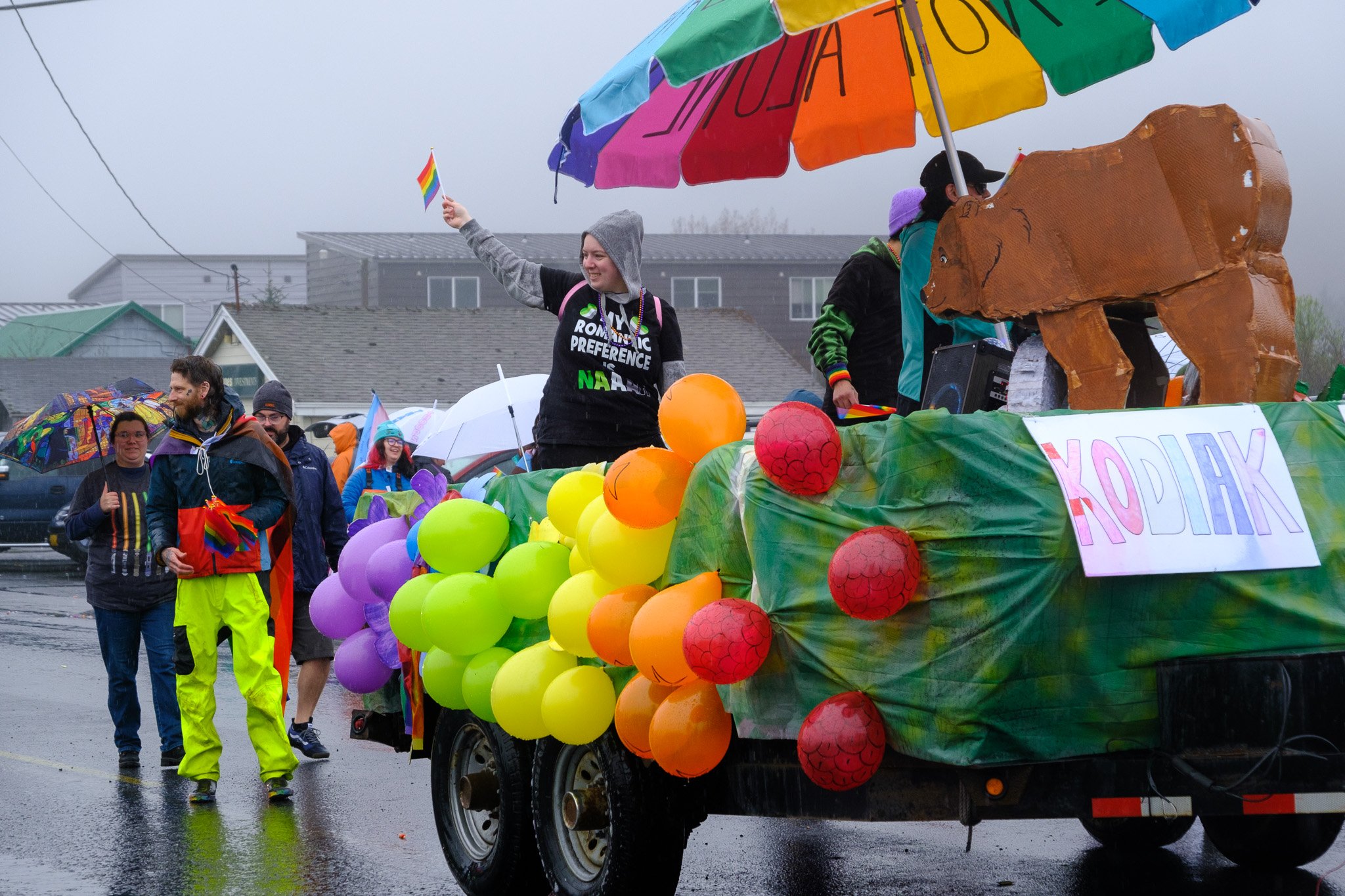 6. The Pride Float and other Pride participants rode and marched adorned with rainbows, May 27, 2023.  (Brian Venua, KMXT).jpg