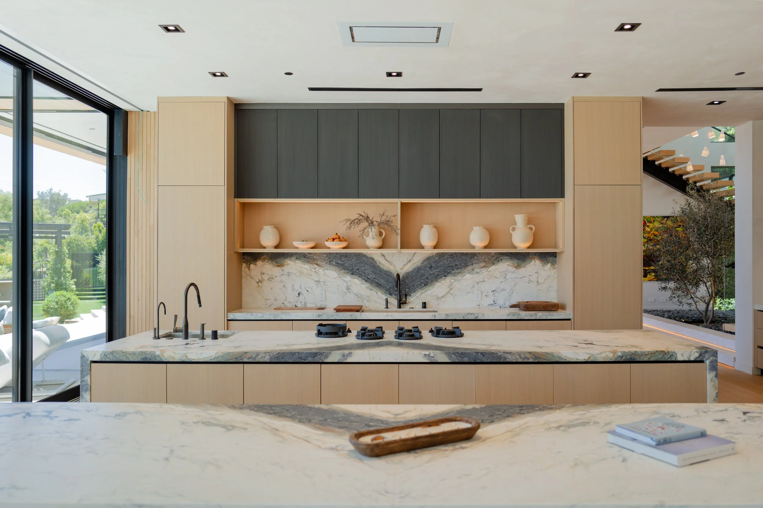 Contemporary Warm Minimalist Kitchen Remodel by Italian Kitchen Design project photo