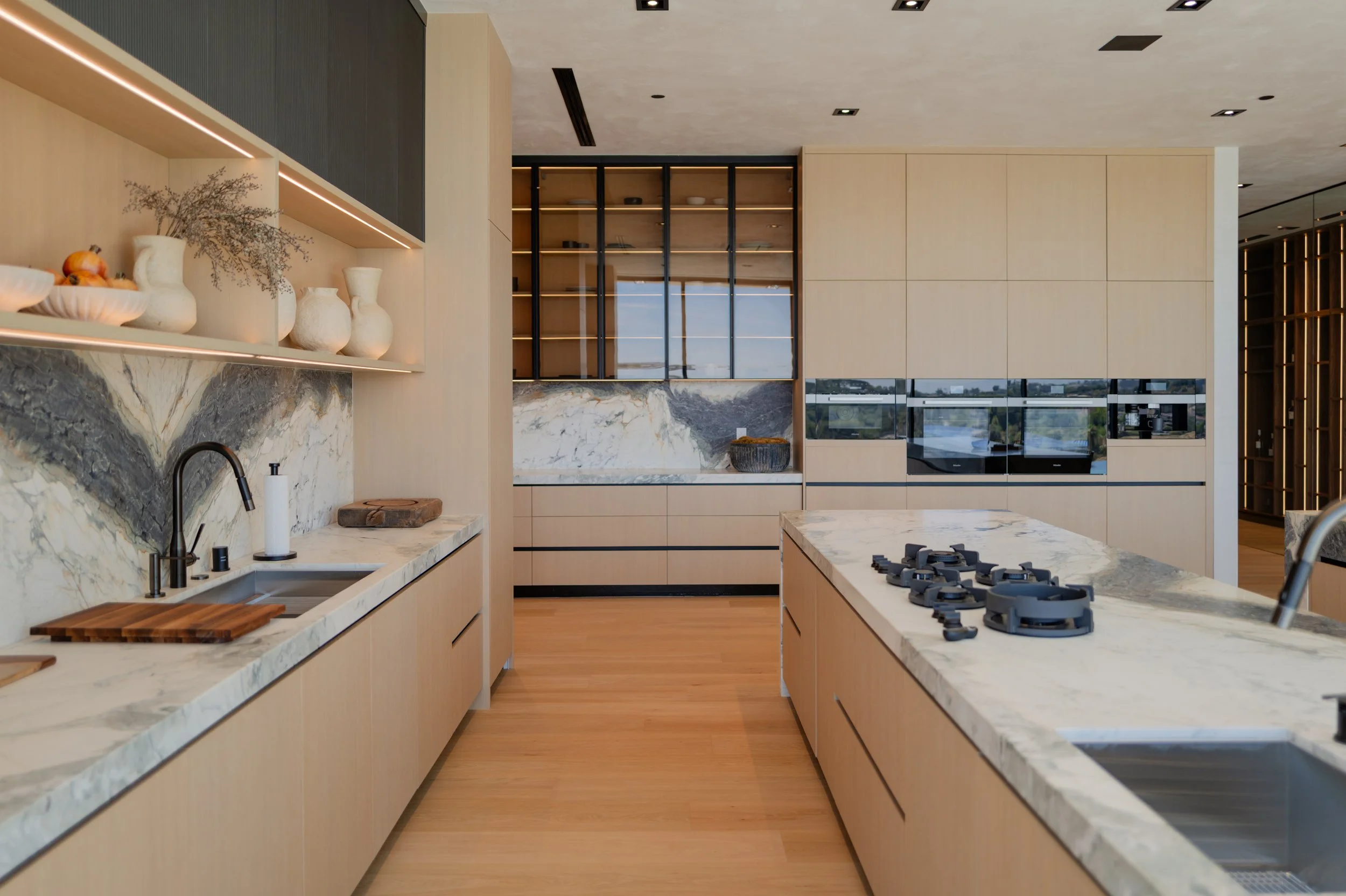 Contemporary Warm Minimalist Kitchen Remodel by Italian Kitchen Design project photo 2