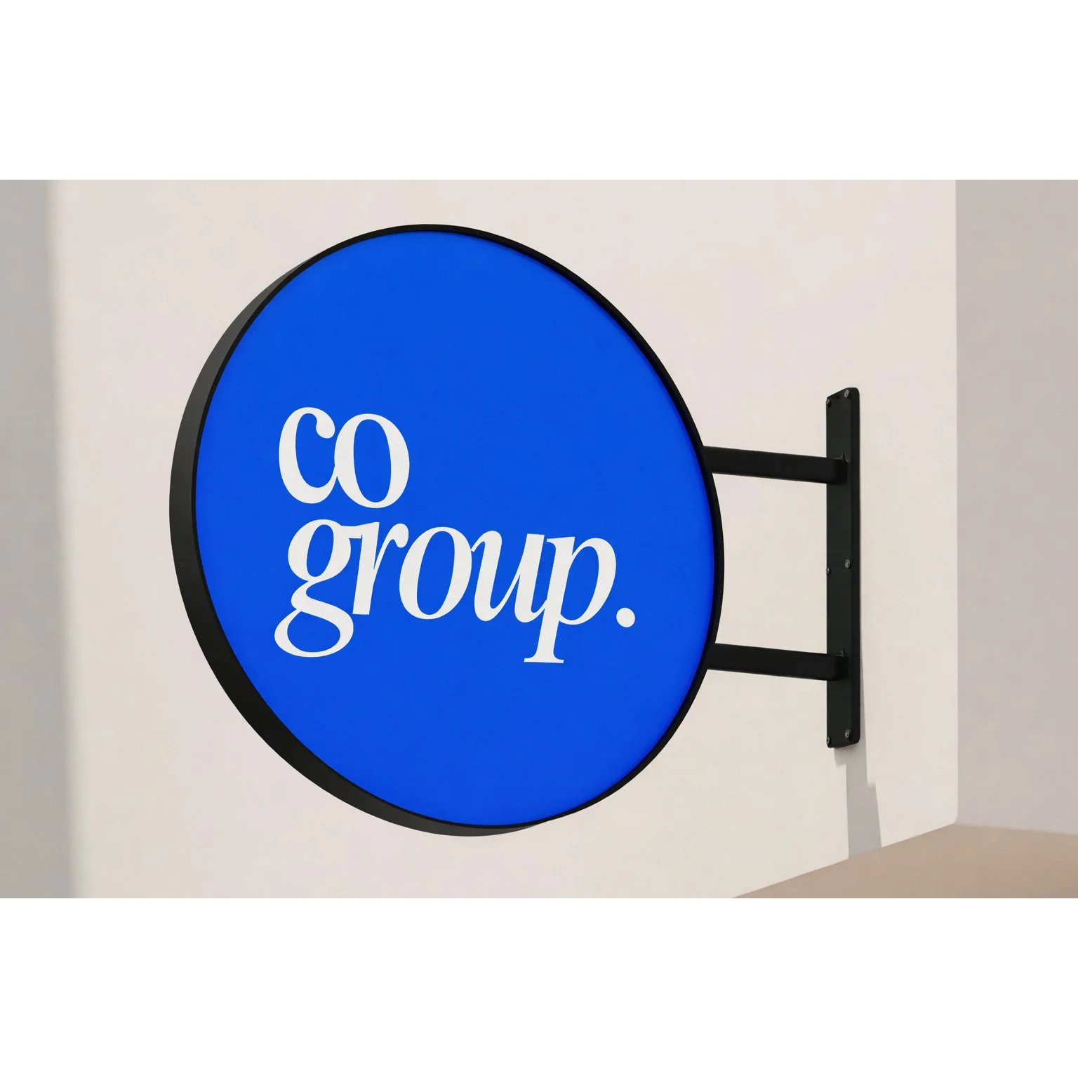 Wall mounted round sign_blue.jpg