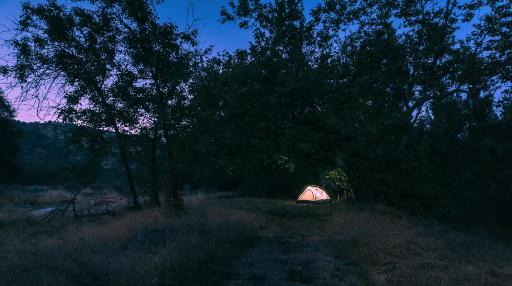 Another campsite at night