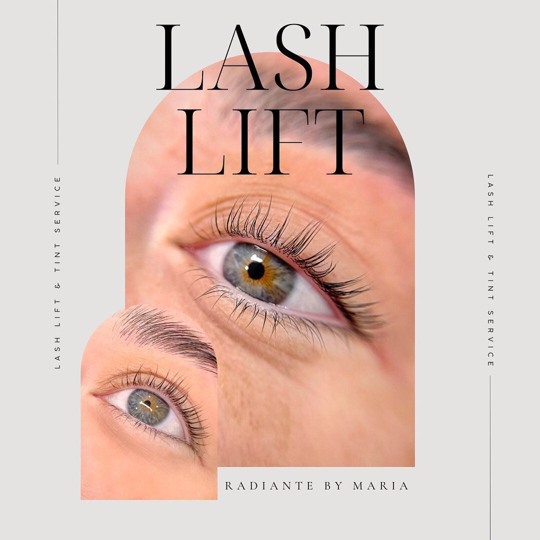𝒴𝑜𝓊 𝑔𝑜𝓉 𝓂𝑒 𝓁𝒾𝒻𝓉𝑒𝒹 🎶 

Lash lift &amp; tint service by Maria using some of the industry&rsquo;s hottest products.

The lashes appear soft thanks to our moisturizing concentrate&mdash;a finishing product that nourishes lash hairs and int