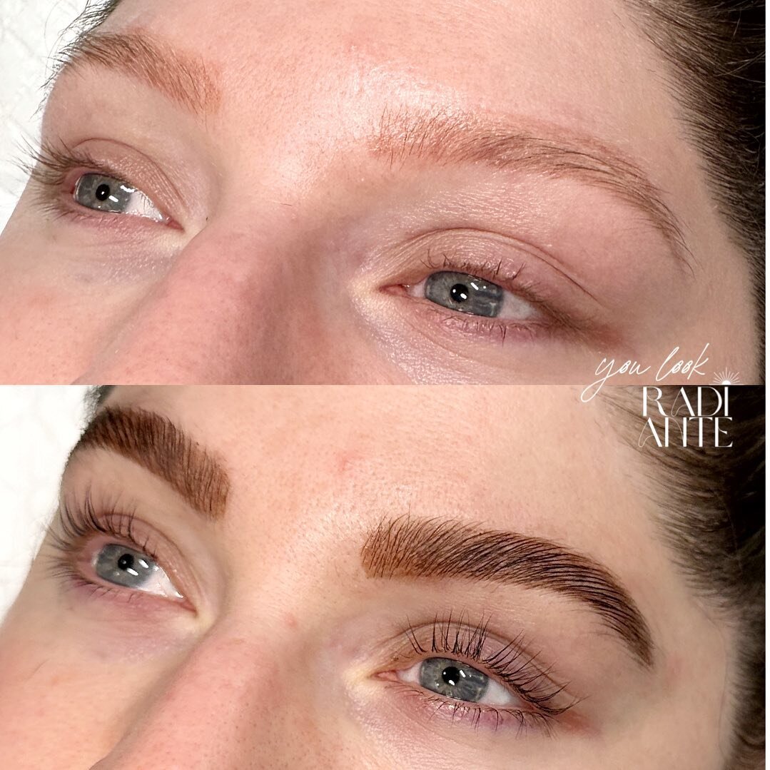 Brow Lammy &amp; Lash Lift and Tint by yours truly (skipped the wax cause she just had an amazing facial done on Friday and we don&rsquo;t over-exfoliate around here 🙅&zwj;♀️) but HELLOOOO gorgeous, I mean FLAWLESS 😮&zwj;💨🤩