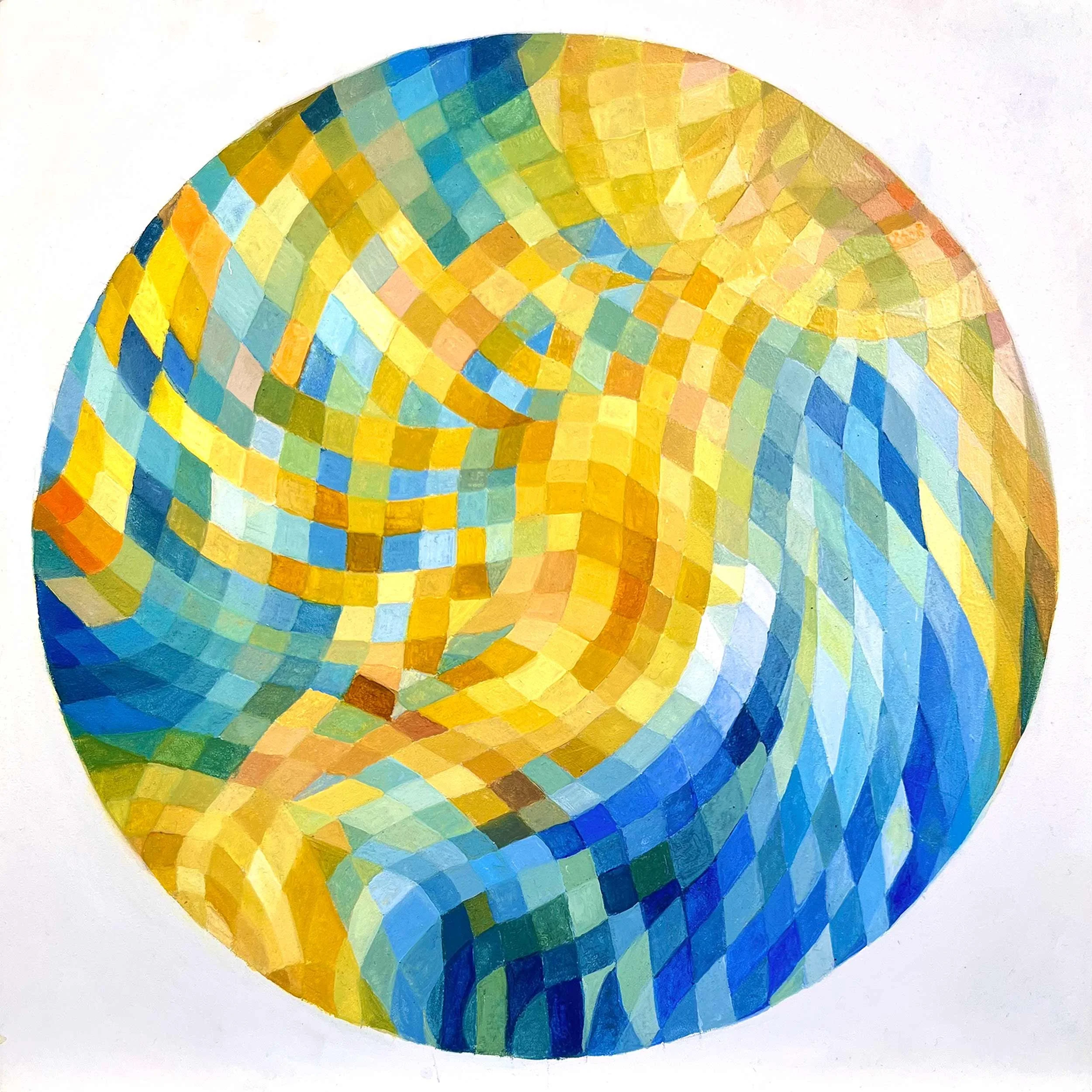 Untitled #7, Oil and tempera on gessoboard
30.5 x 30.5 cm, ©Nicole Vandersteegen, 2026