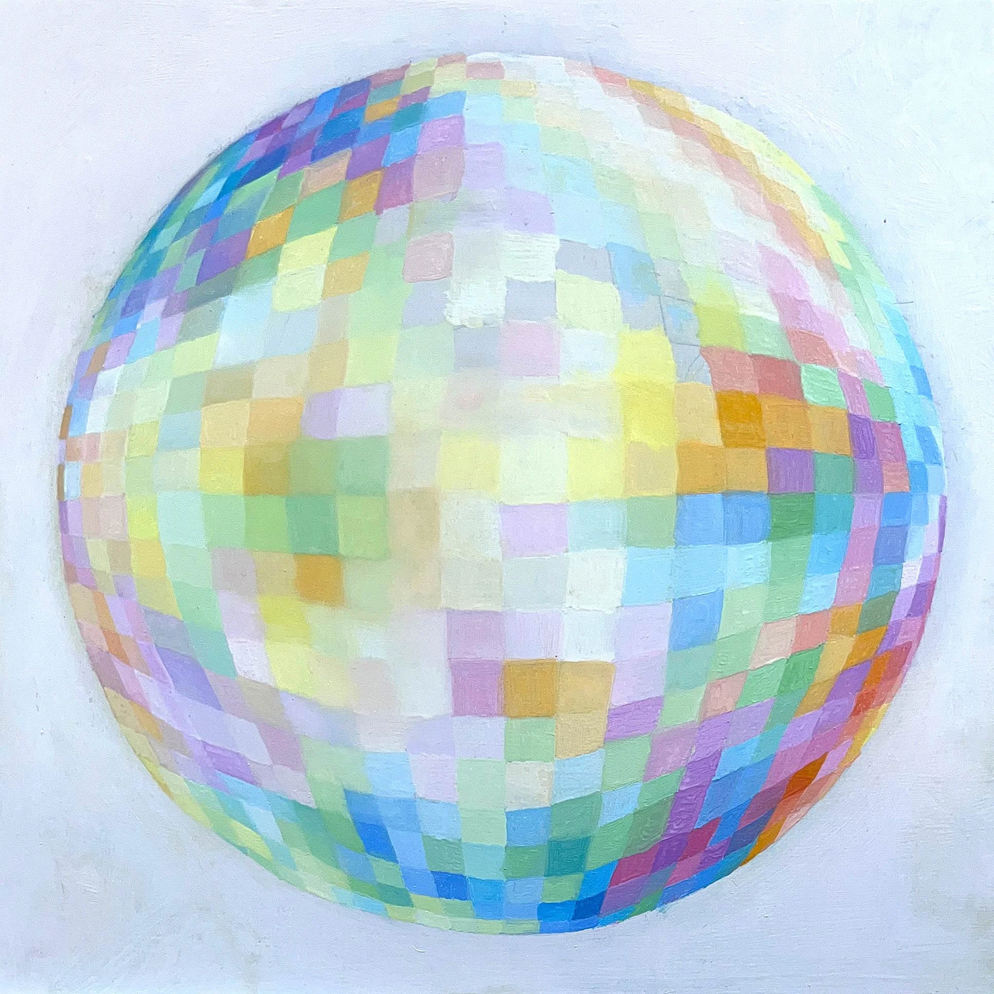 Untitled #4, Oil on wood panel, 41 x 41 cm, 
© Nicole Vandersteegen, 2025