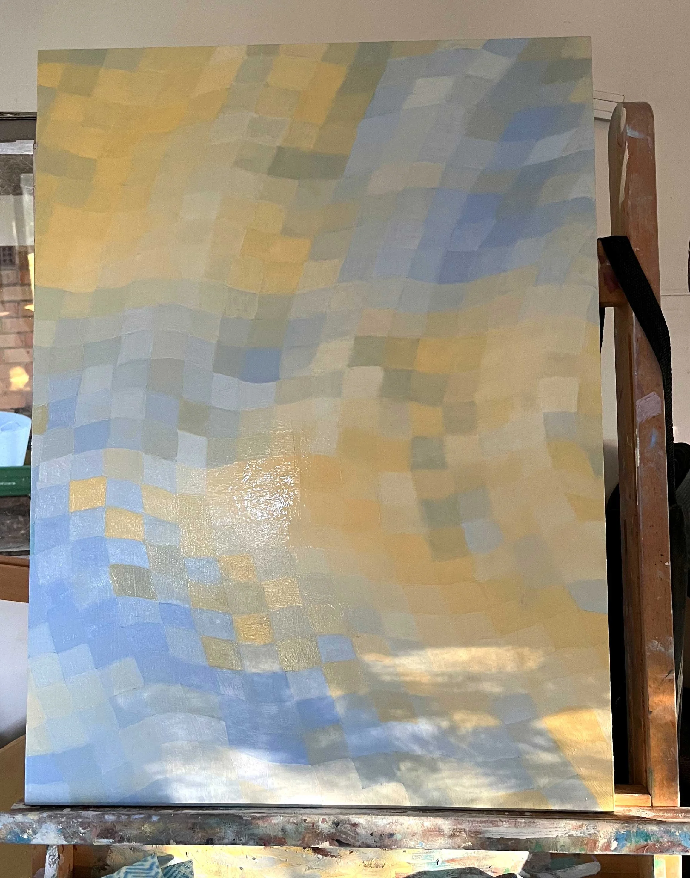 From the studio – Untitled #2, Oil on wool panel, 60.5 x 46 cm, ©Nicole Vandersteegen, 2025