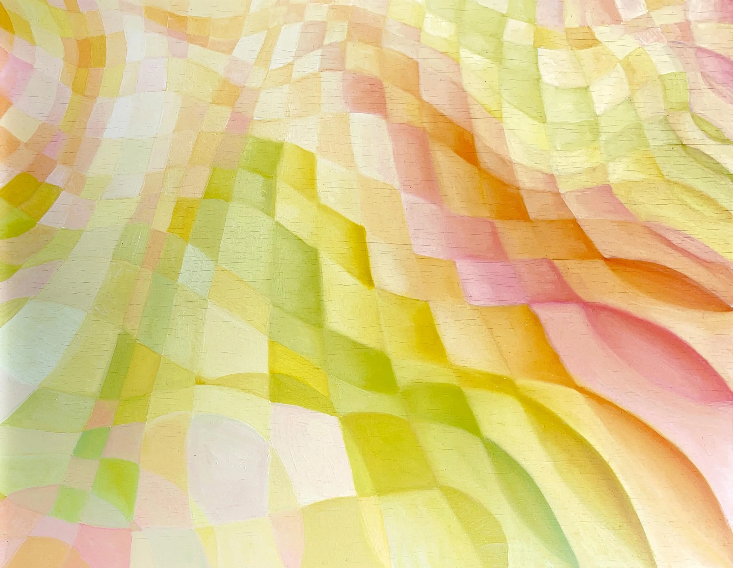 Untitled #3, Oil on wool panel, 60.5 x 46 cm,
©Nicole Vandersteegen. 2025