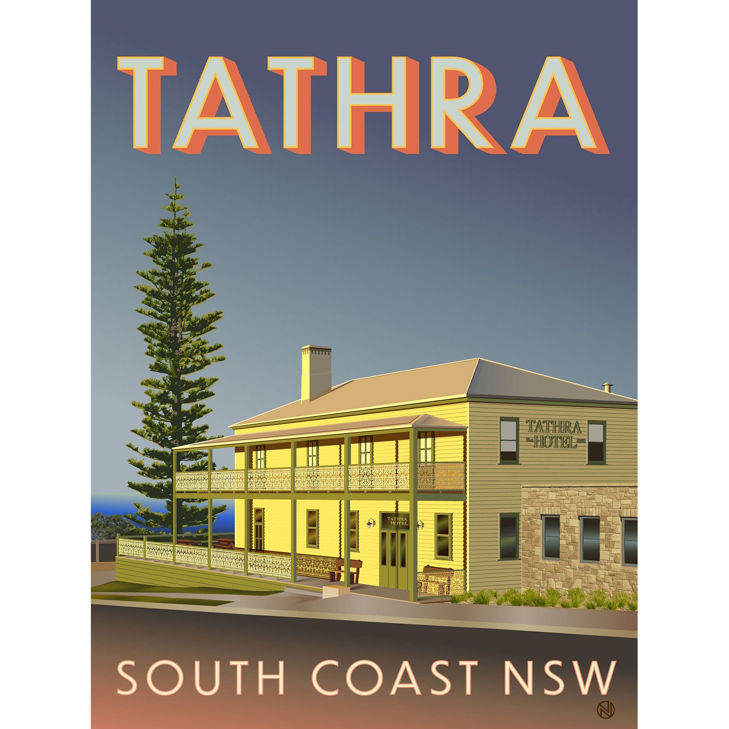 Tathra Hotel Coastal Fine Art Print