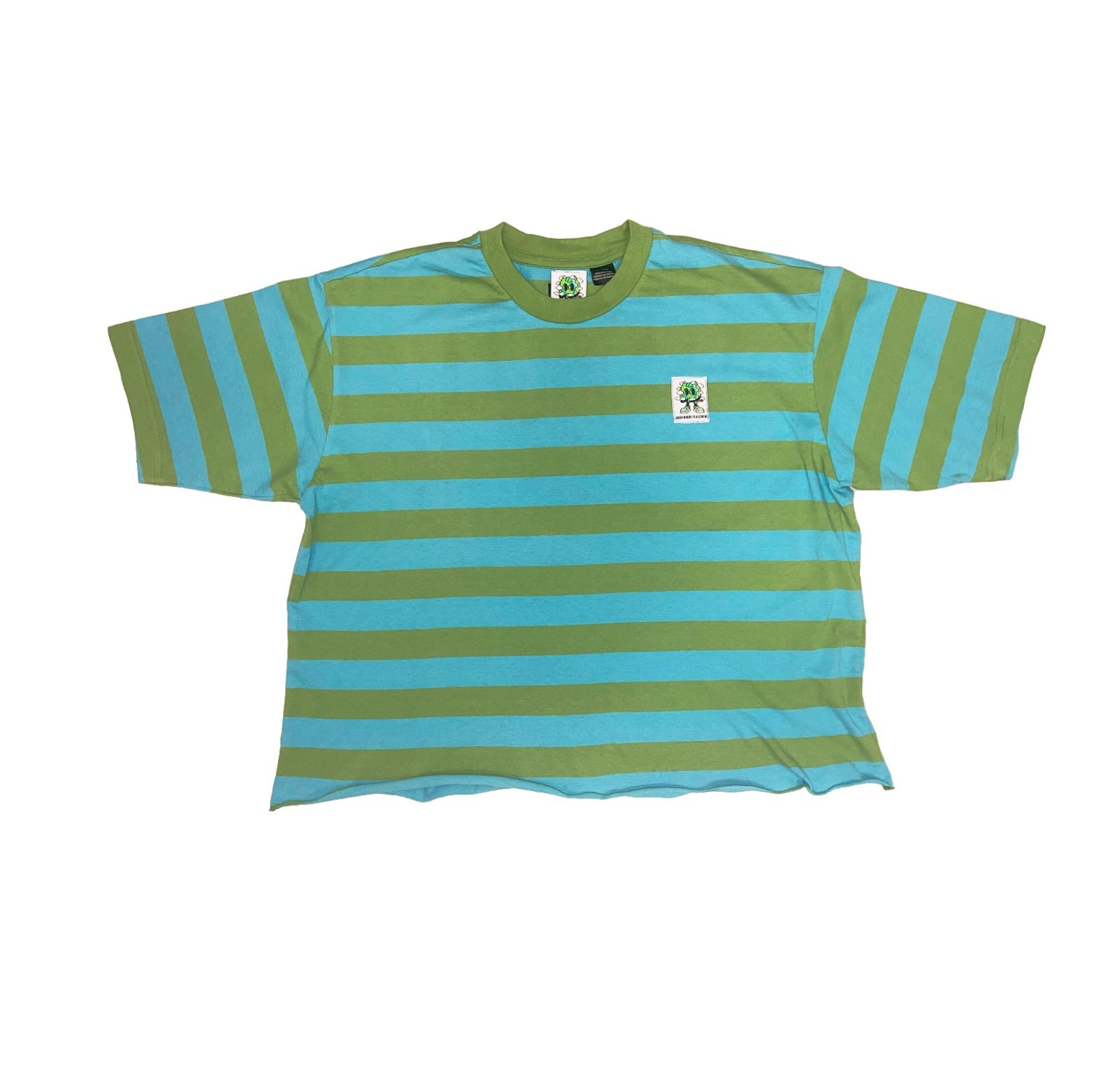 Striped & Cropped ‘Everywhere’ Tee