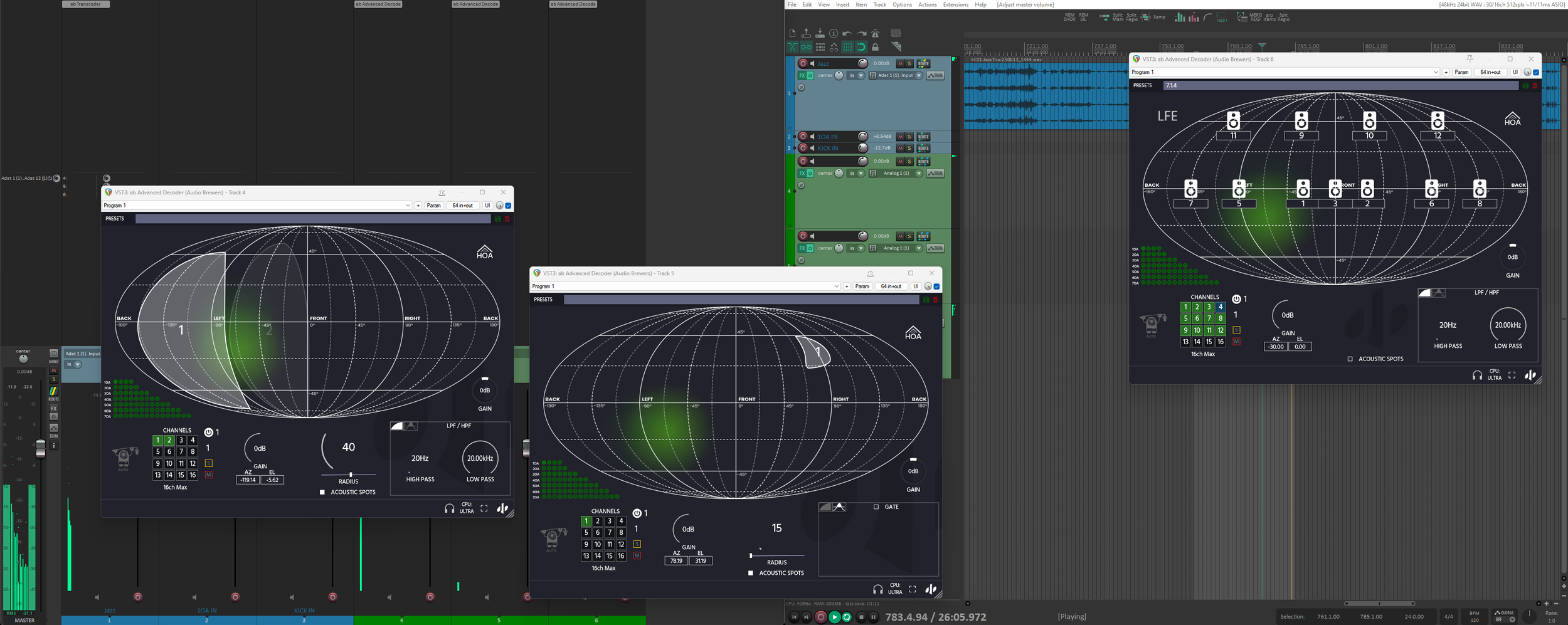 ab Advanced Decoder in Reaper